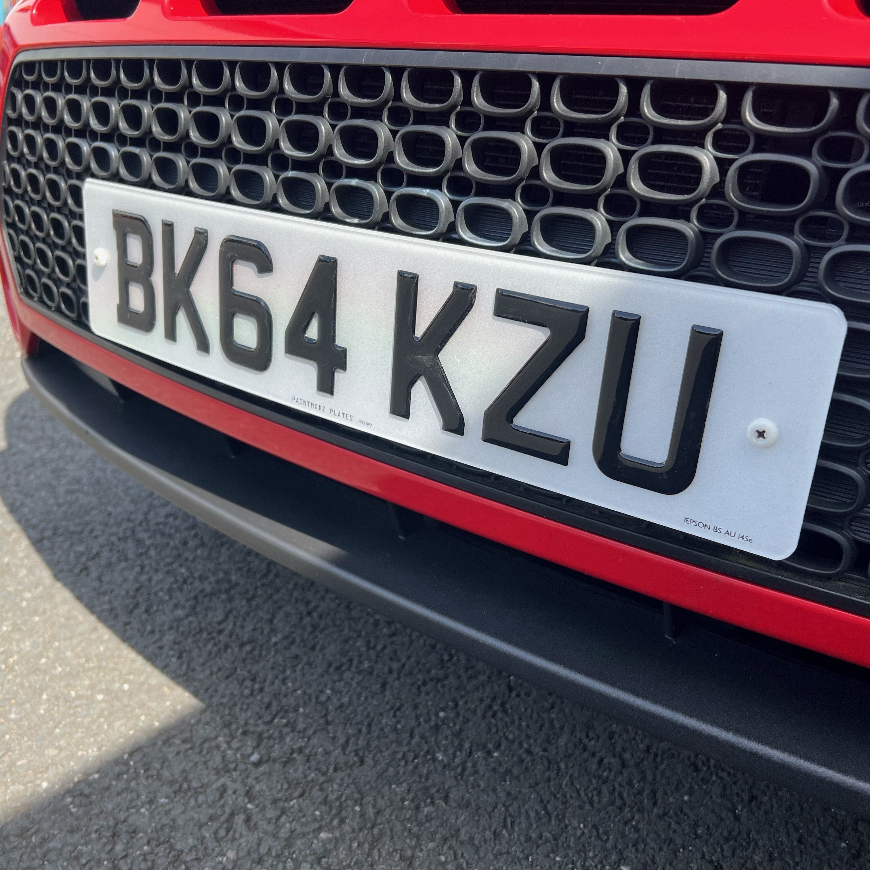 Number Plates 3D Gel - Road Legal