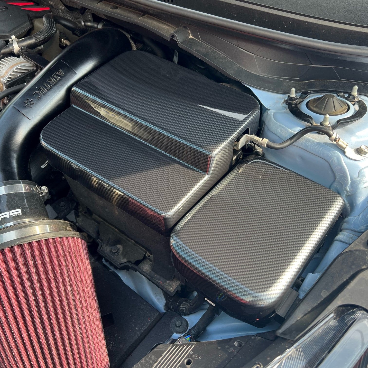 Proform Fuse Box Cover (Plastic Finishes) - Fits Hyundai i20 inc N & N Line - Deluxe Carbon Fibre Effect Plastic