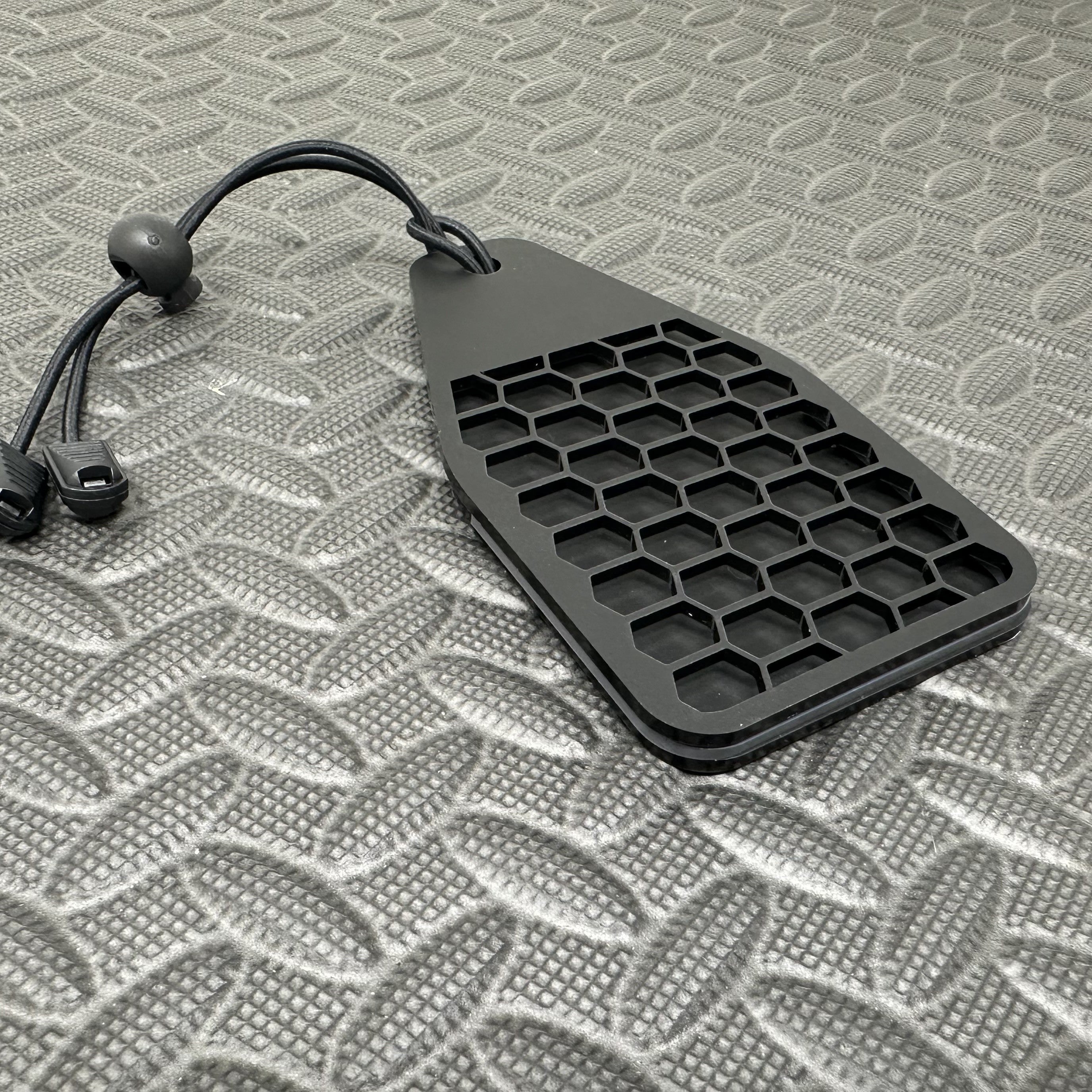 Proform Universal Air Freshener Holder- Satin Hex Pattern With Dark Grey Detail