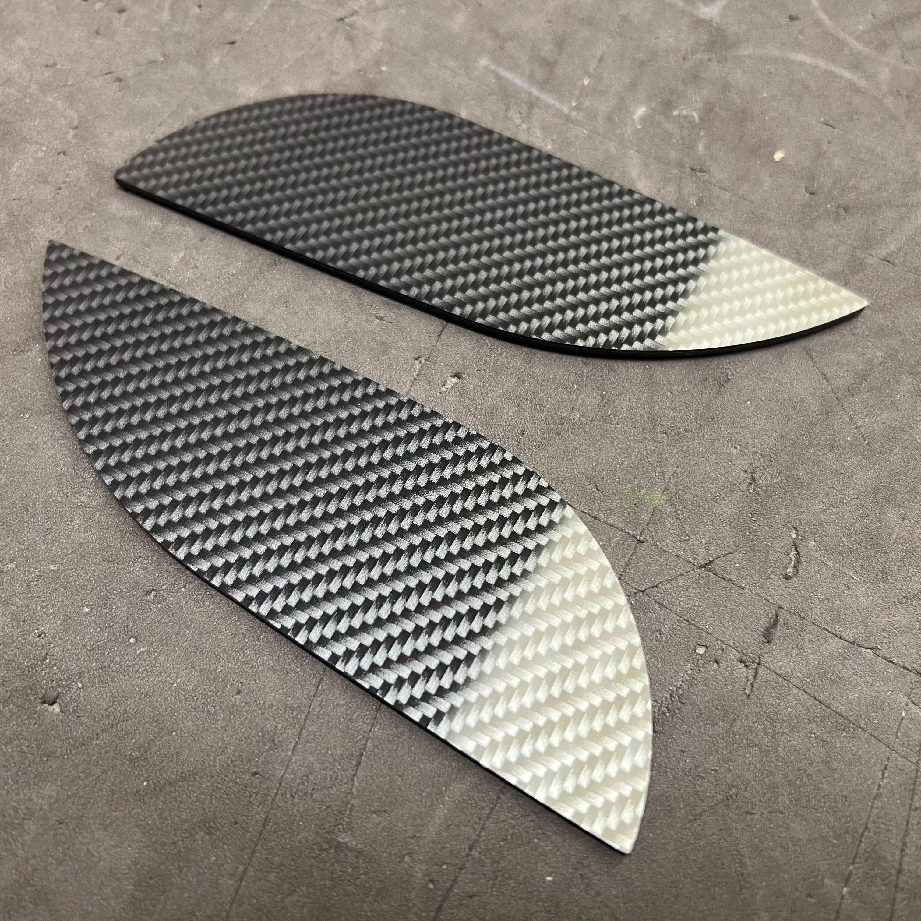 Proform Rear Door Handle Inserts - Hyundai i20 - Deluxe Carbon Fibre Effect Plastic