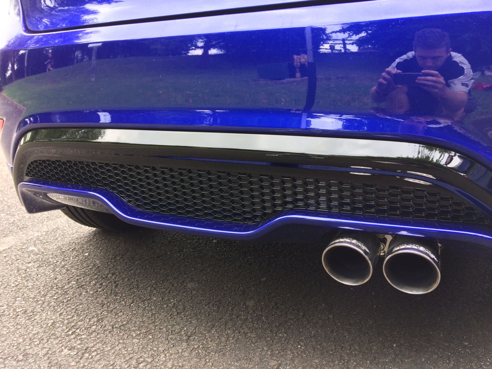 Genuine Ford Mk7.5 Ford Fiesta ST180/ST200 Rear Upper Diffuser - Gloss Black Painted