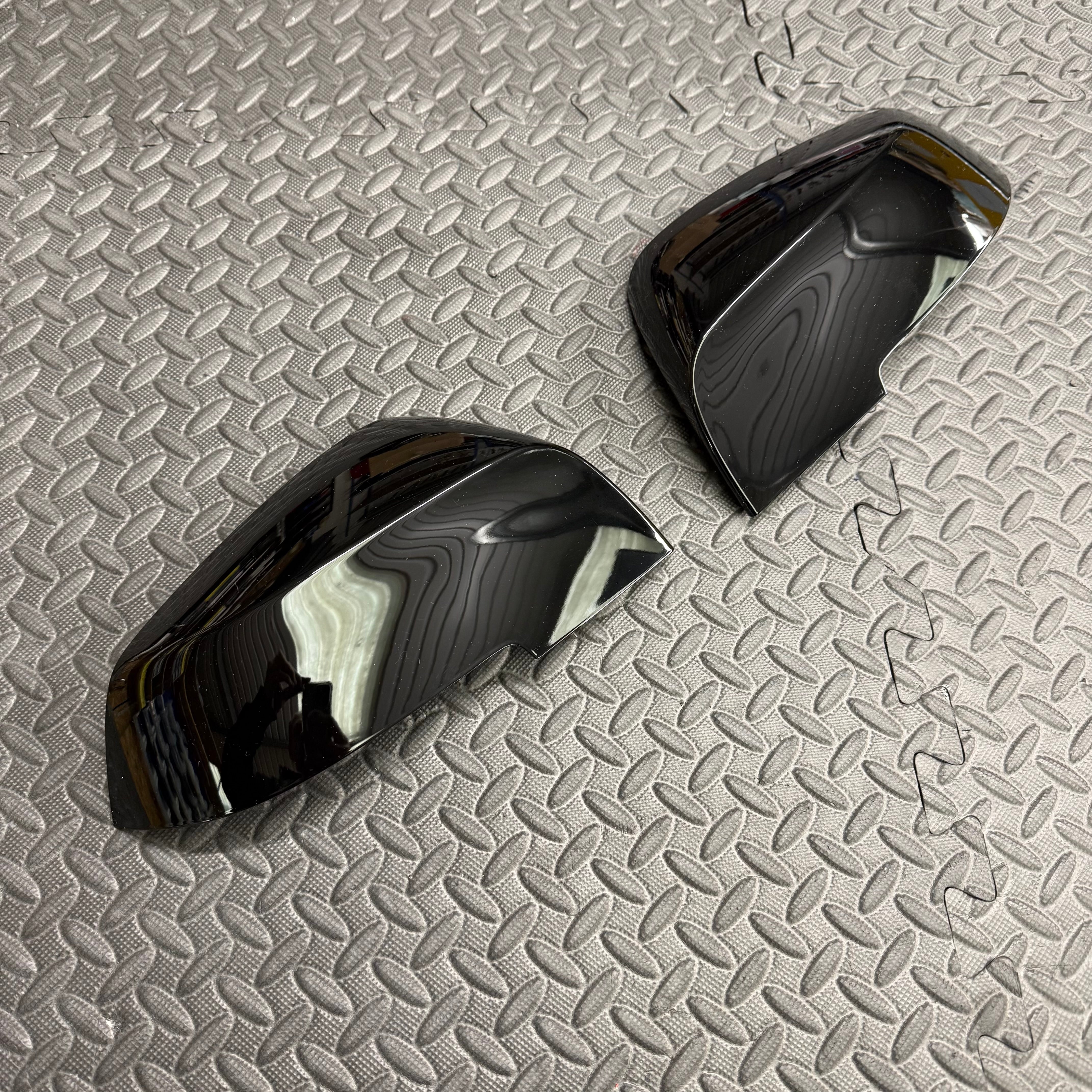 BMW F Series Mirror Caps - Painted Gloss Black