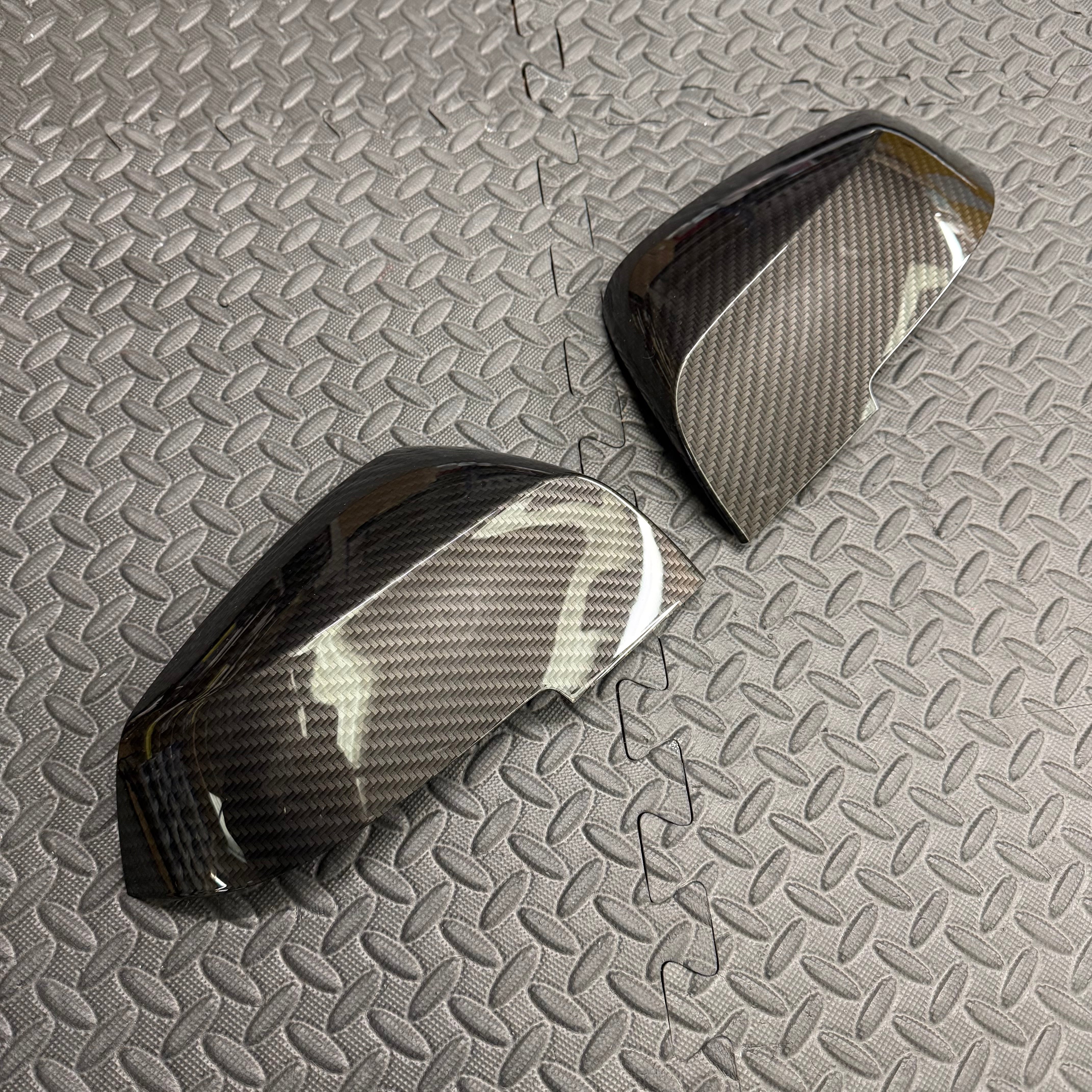 BMW F Series Mirror Caps - Hydrodipped Carbon Fibre Effect