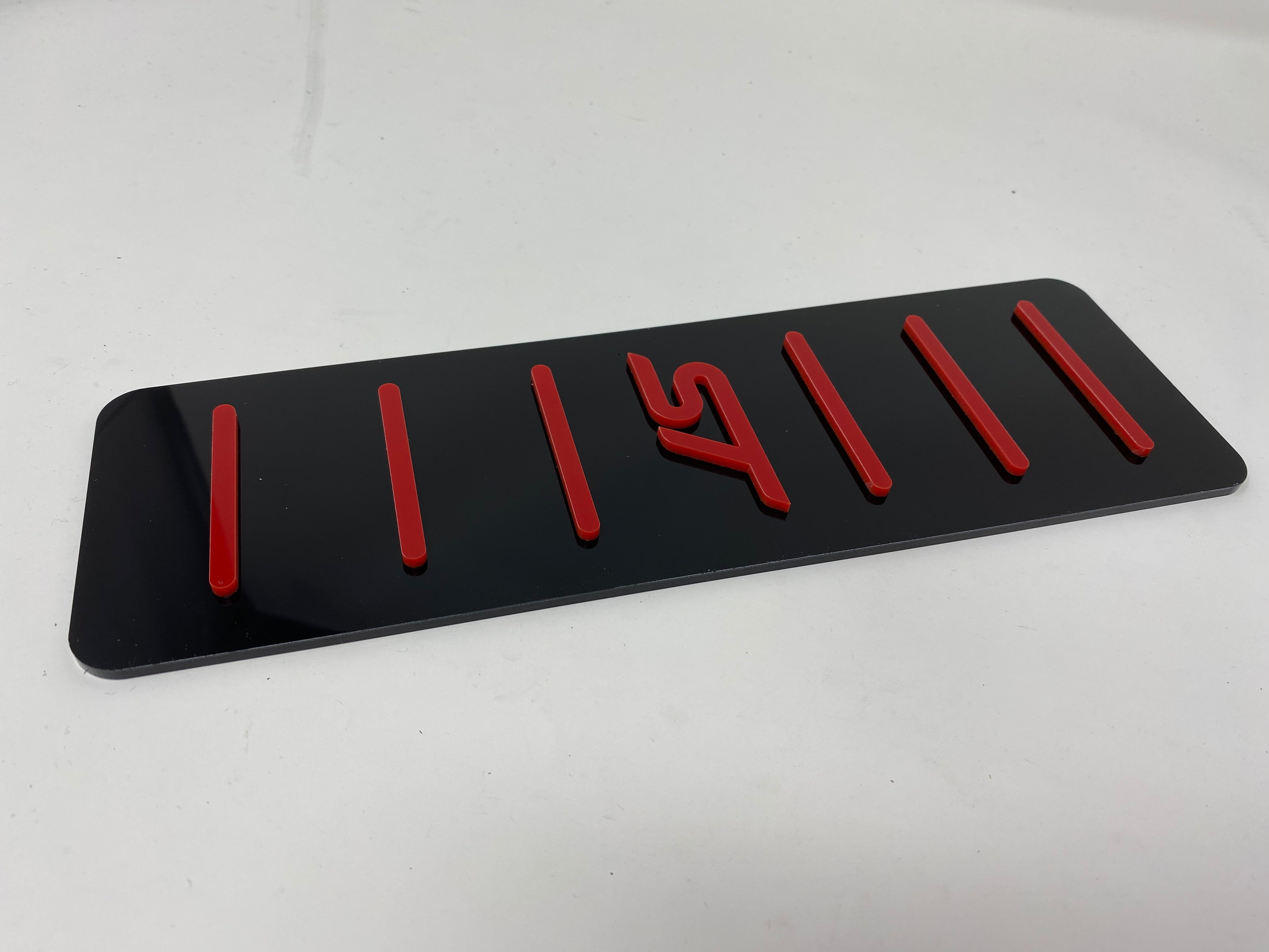 car foot rest plates ST red and black