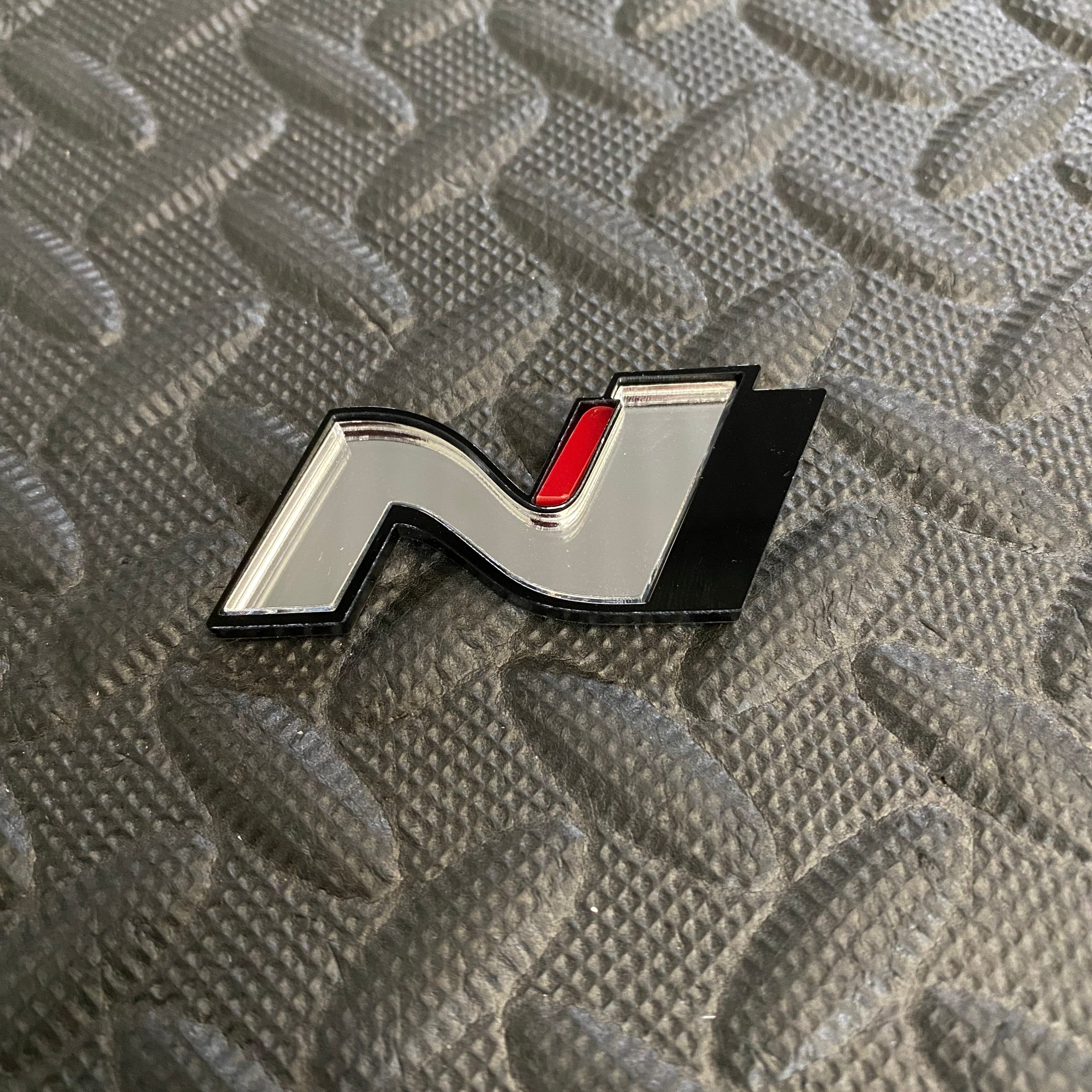 Hyundai N Acrylic Badge Plate