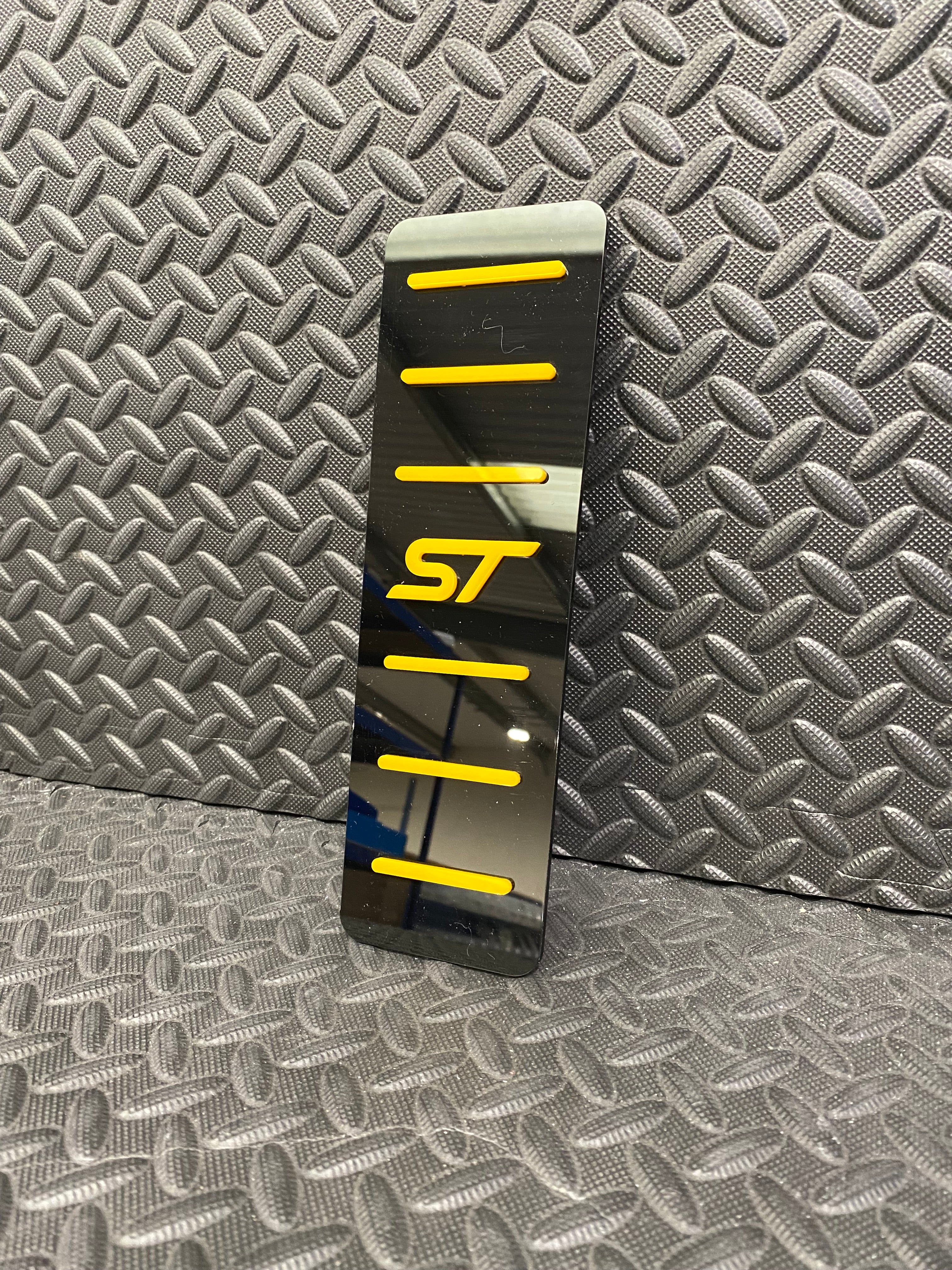 car foot rest plates ST Black and yellow