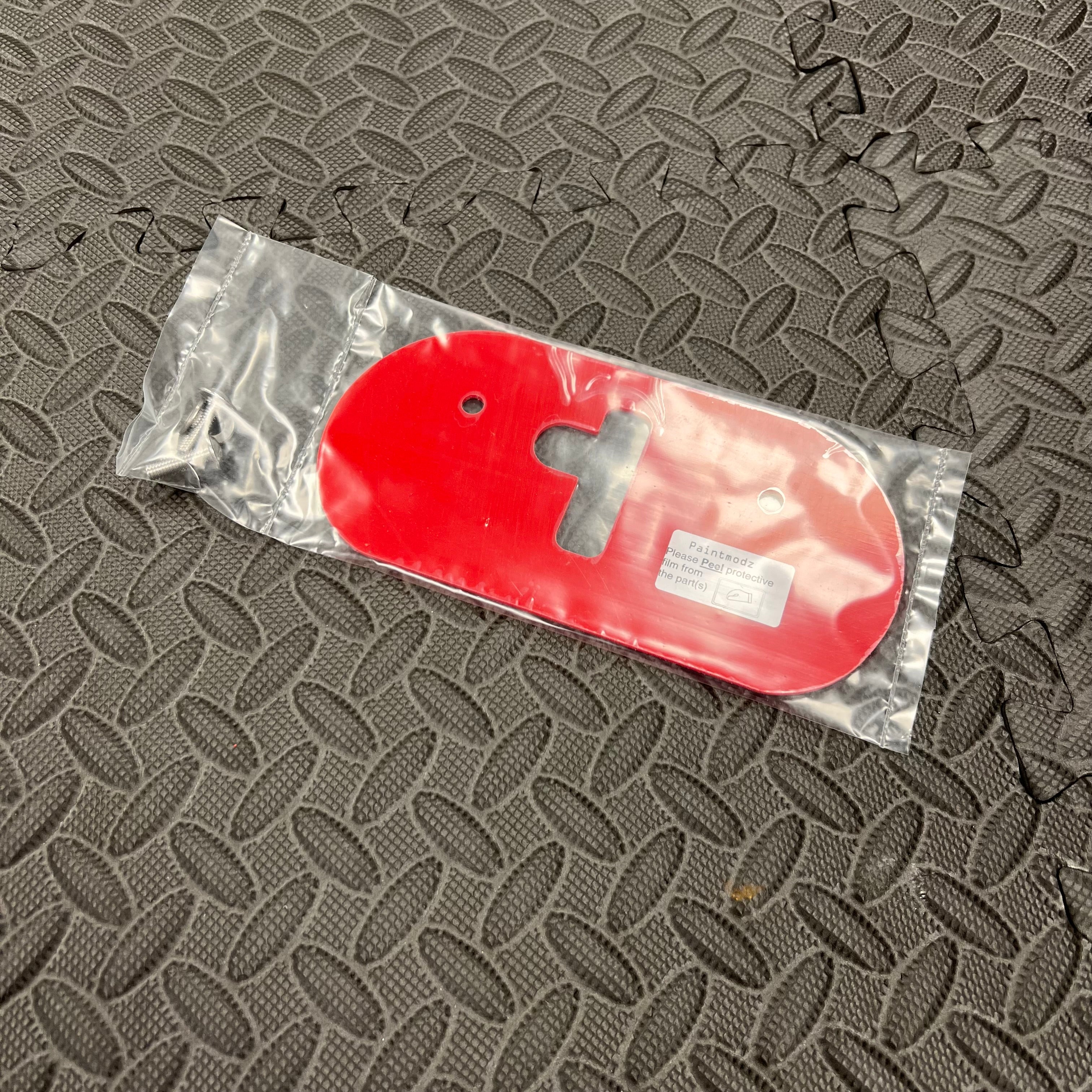 Proform Upper Bonnet Catch Plate - Mk7.5 Fiesta - Gloss Red Plastic And Fitting Hardware