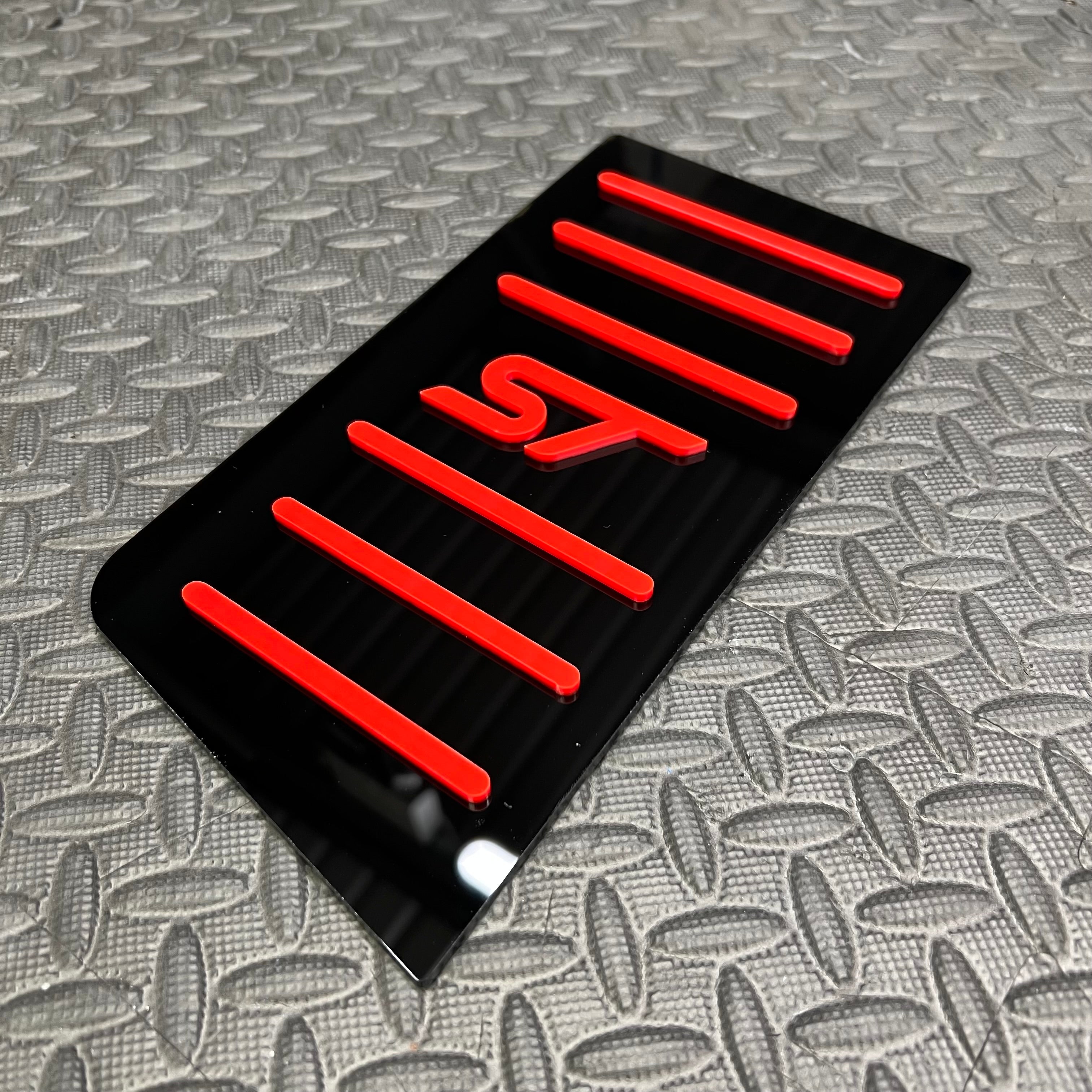 Mk4/4.5 Focus ST Dead Pedal / Foot Rest Plate (4D Acrylic)