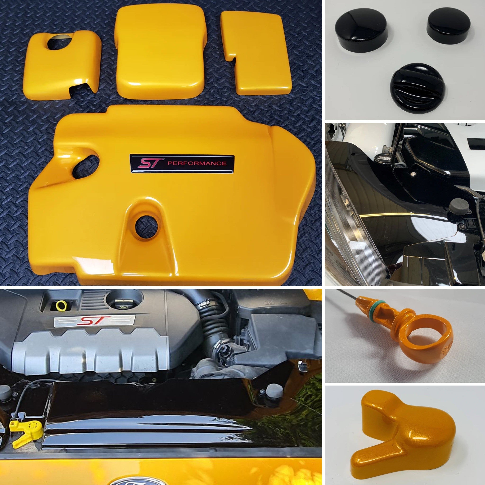 Pack d'habillage pour grand compartiment moteur Proform - Focus ST Diesel Mk3.5 (finitions peintes)