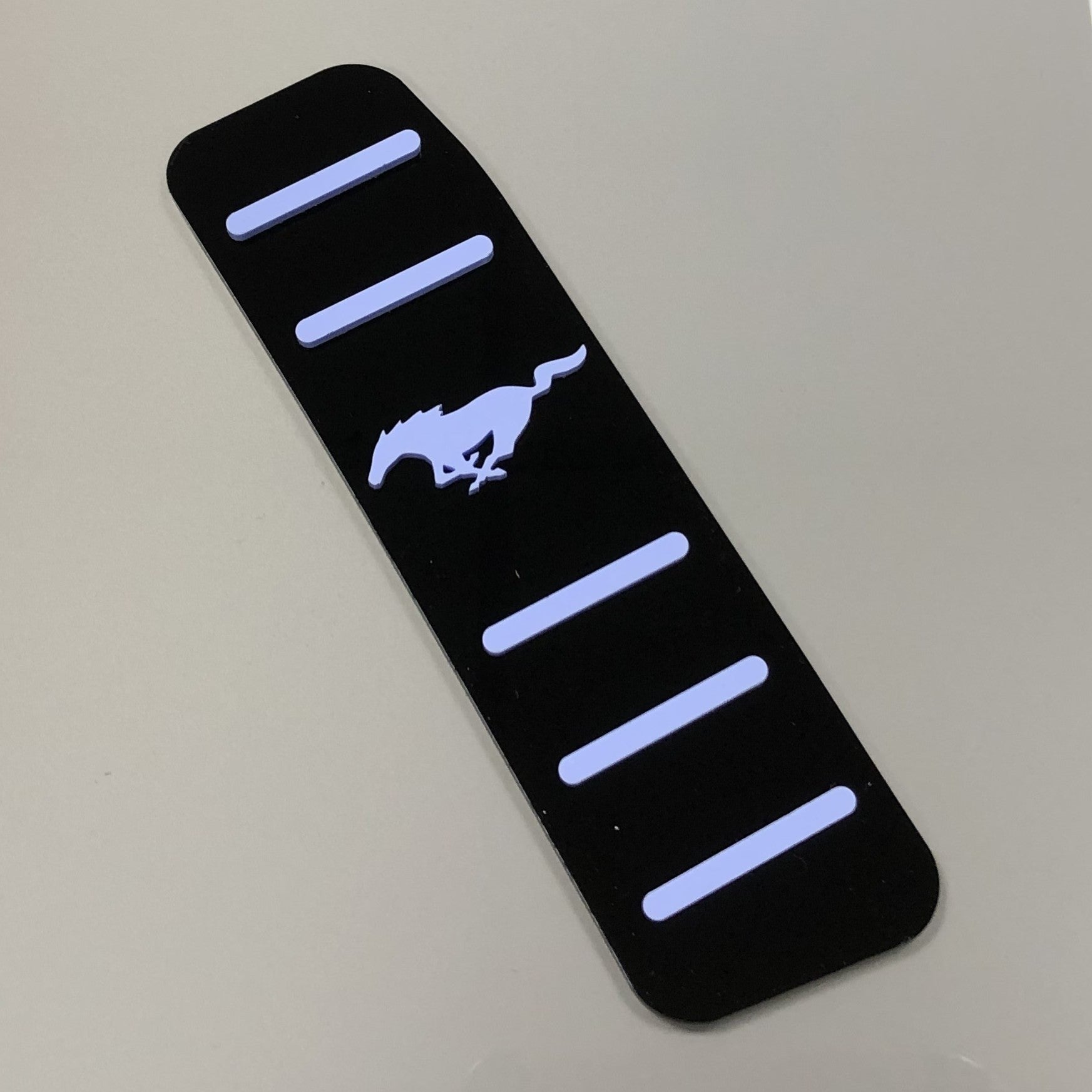 Mustang (6. Generation) Totpedal/Fußrastenplatte (4D-Acryl)