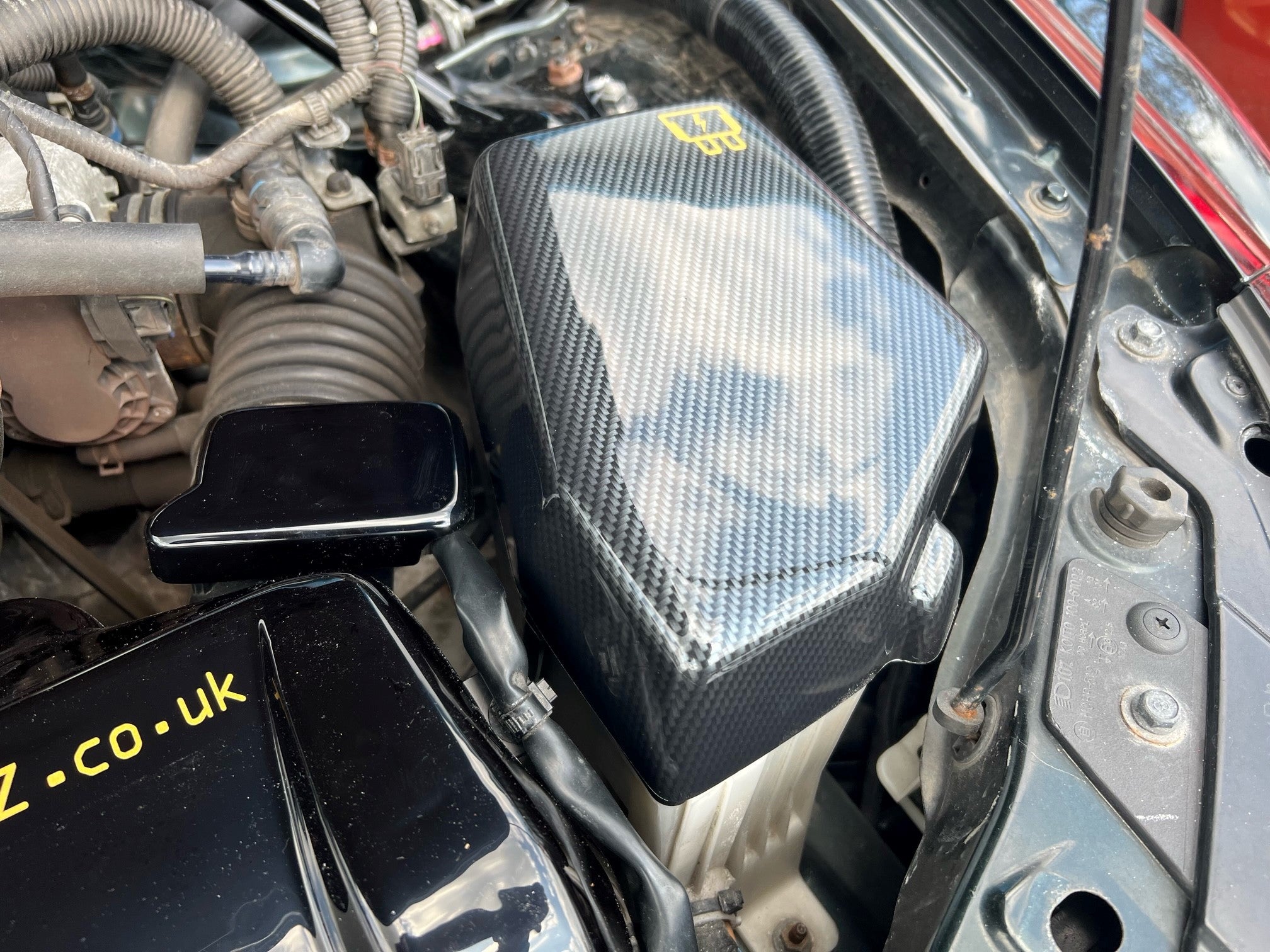 Proform Fuse Box Cover - Mazda MX5/Miata Mk3/3.5/NC - Deluxe Carbon Fibre Effect Plastic