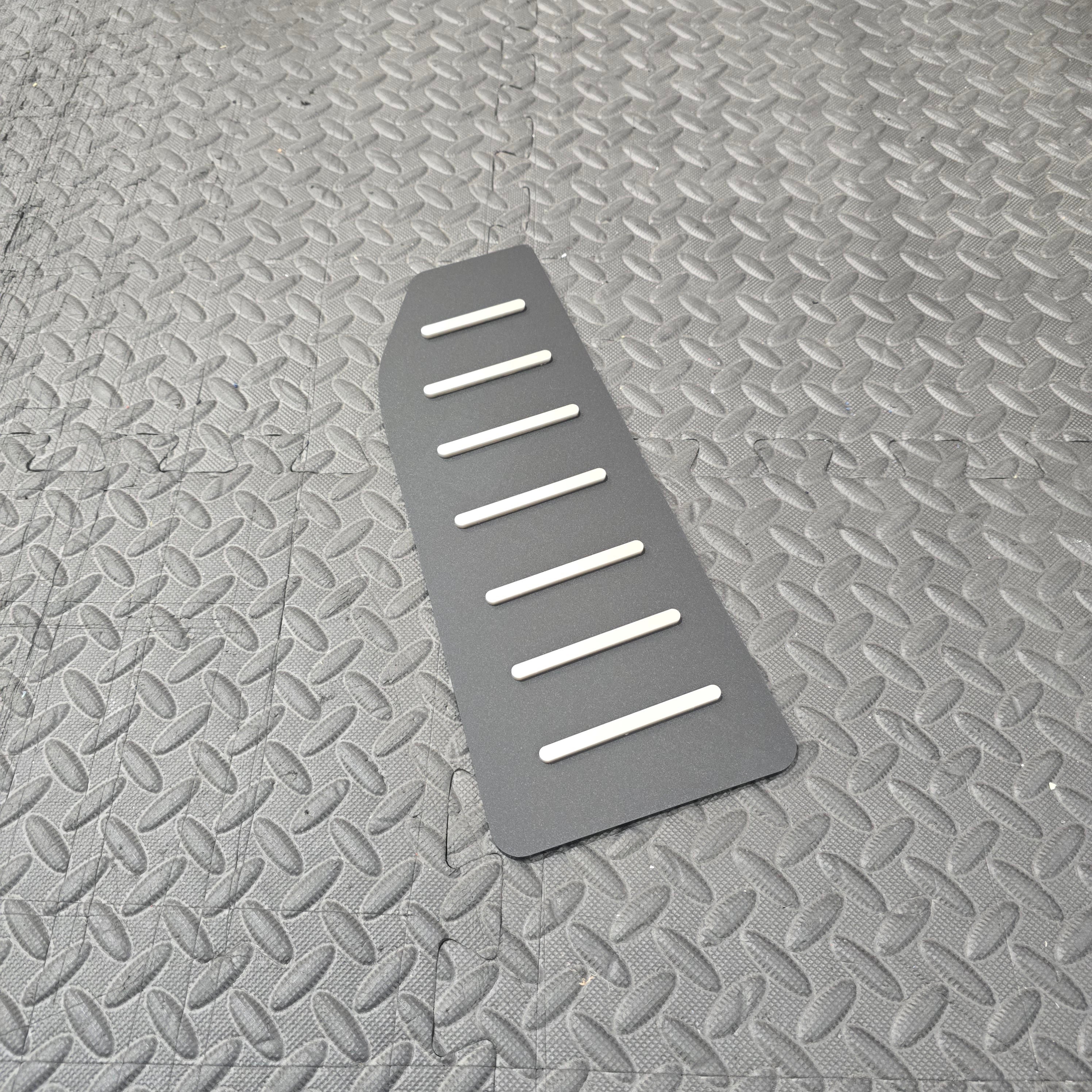 Proform Mk4/4.5 Focus ST Dead Pedal / Foot Rest Plate - Automatic Transmission - Satin Black Back Plate With Silver Detailing