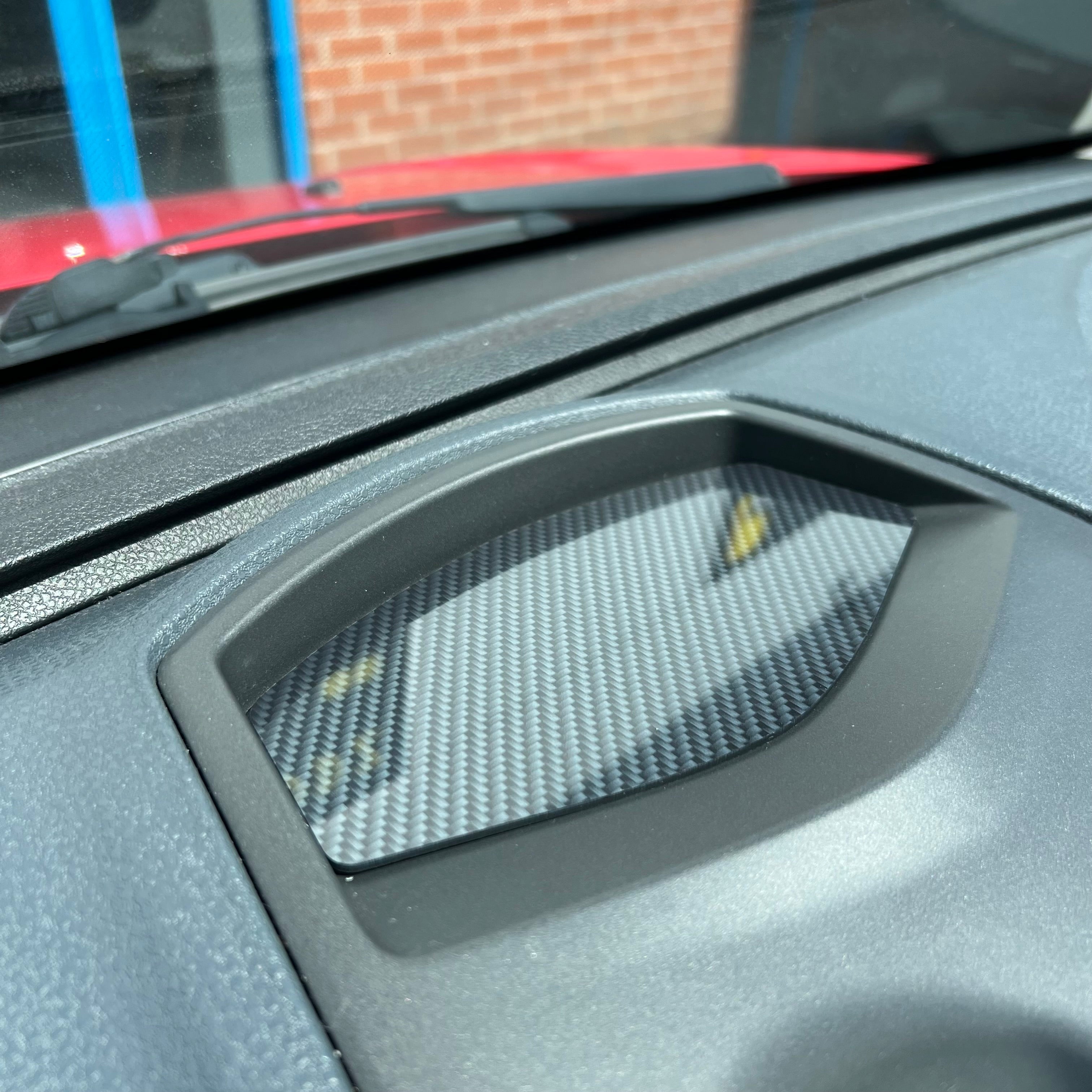 Proform Dash Insert Plate - Mk6 Fiesta - Deluxe Carbon Fibre Effect Plastic