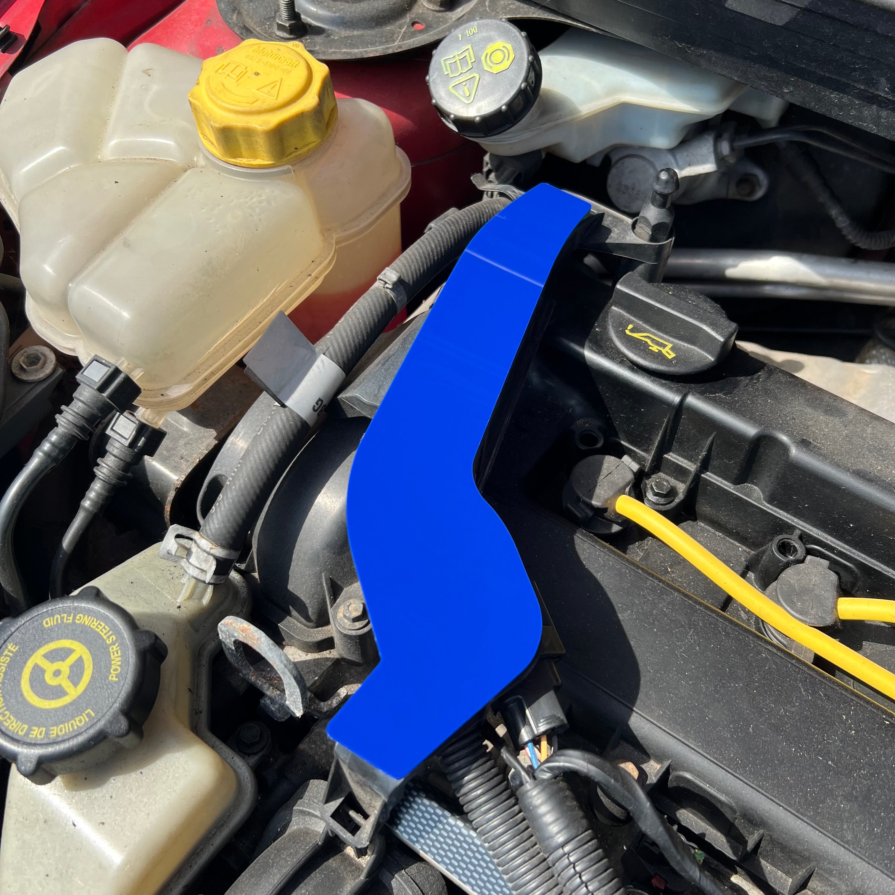 Profrom Mk6 Fiesta ST150 - Wiring Loom Cover Plate - Gloss Blue Plastic