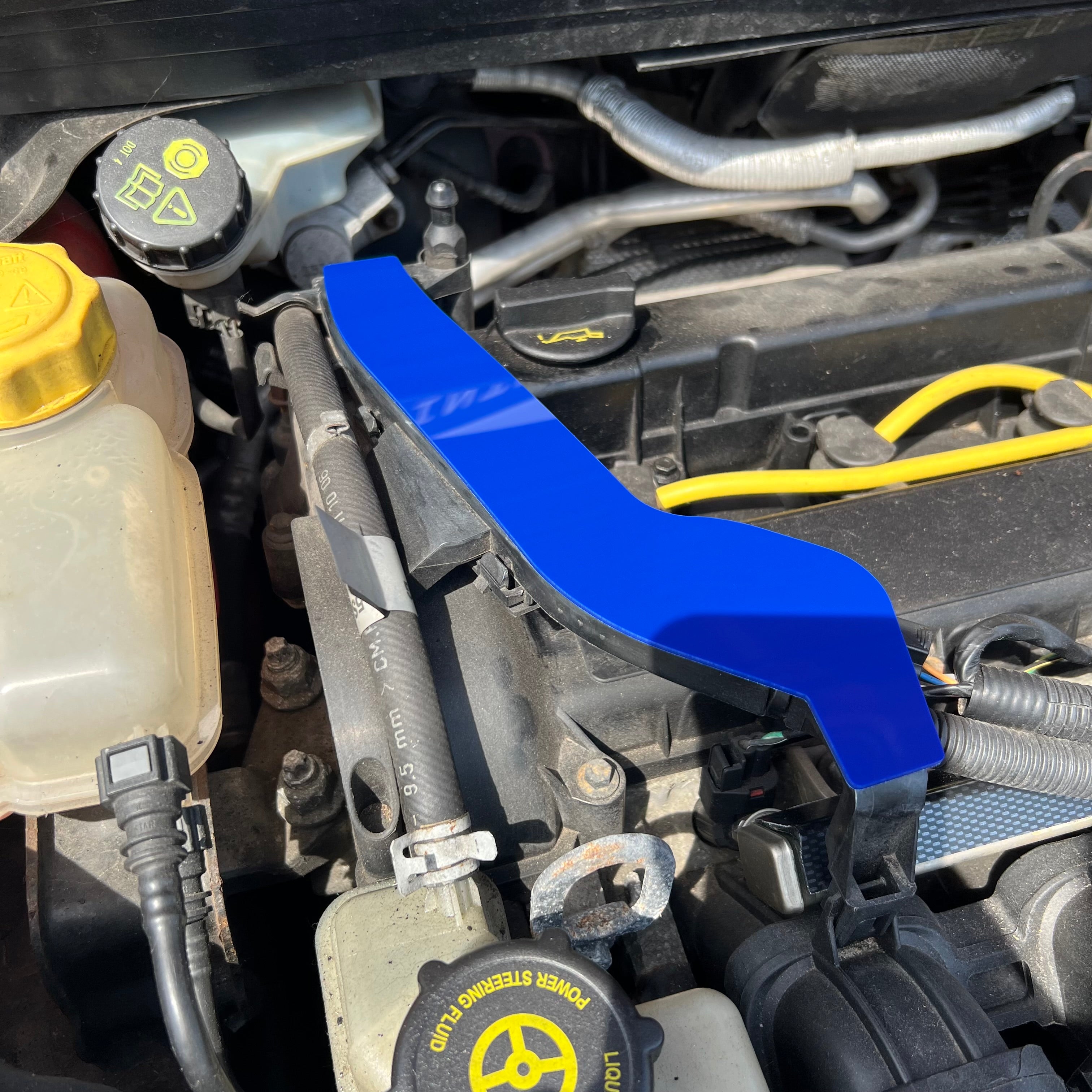 Profrom Mk6 Fiesta ST150 - Wiring Loom Cover Plate - Gloss Blue Plastic