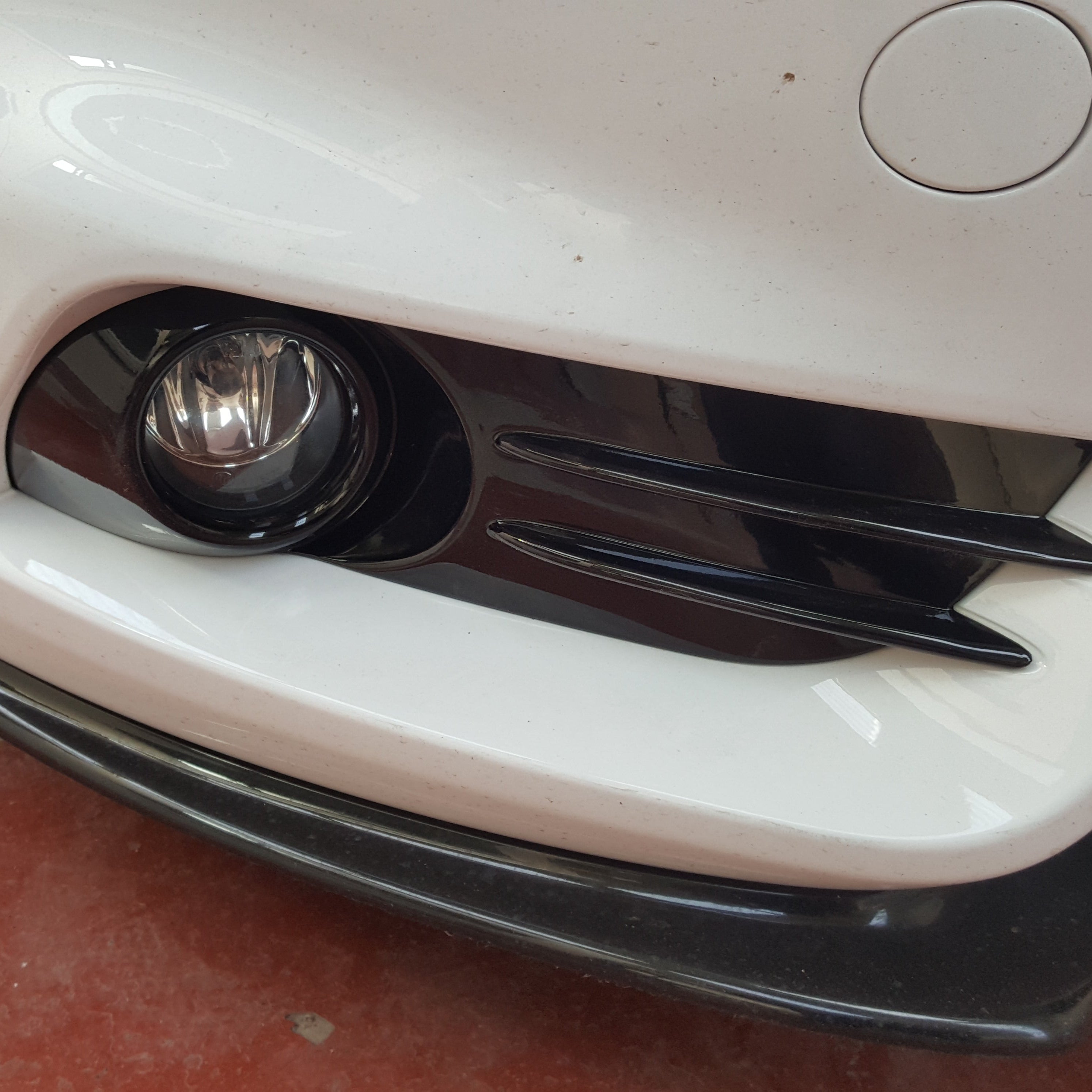 Mk7.5 Fiesta ST180/ST200 Bumper Plastics Set - Painted Gloss Black
