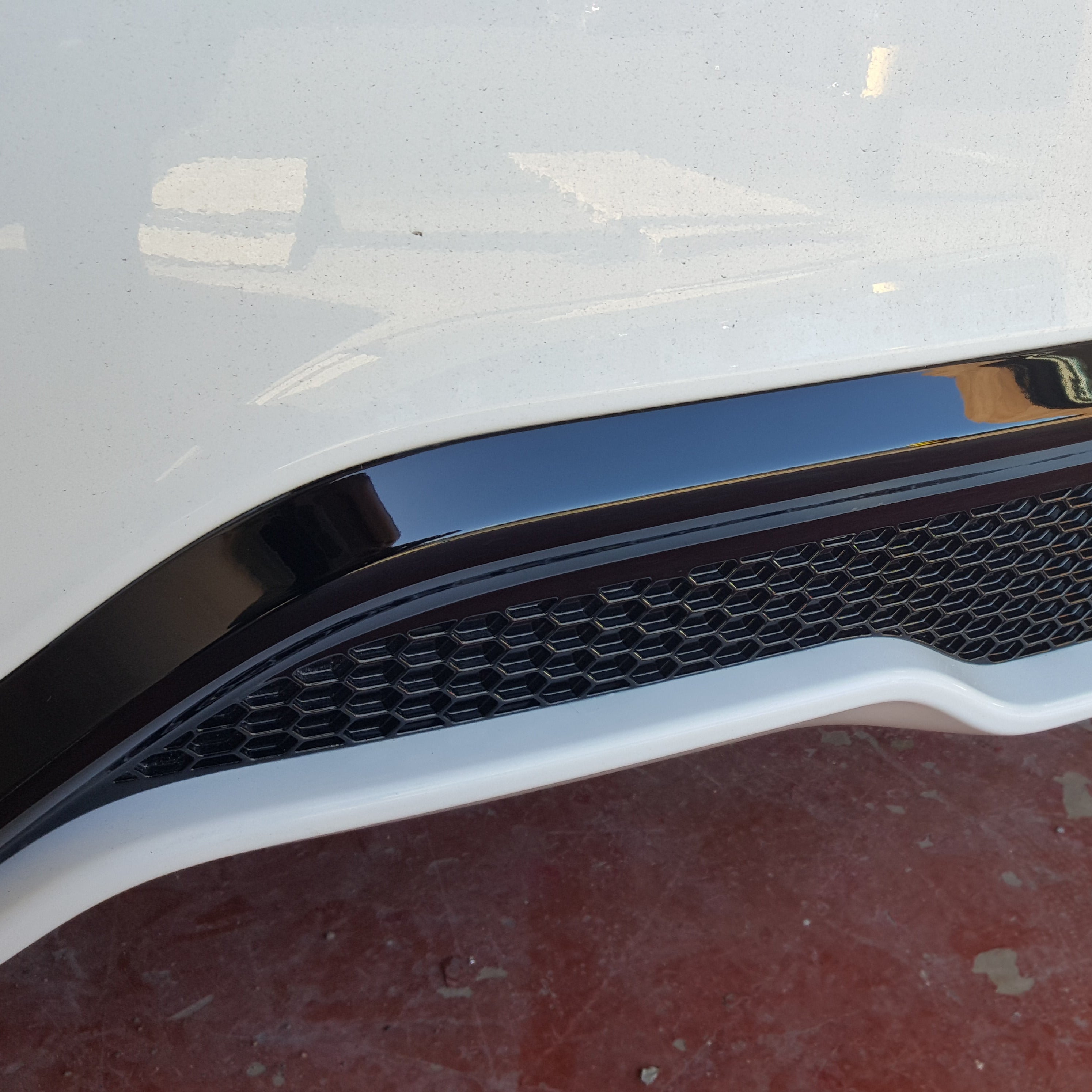 Mk7.5 Fiesta ST180/ST200 Bumper Plastics Set - Painted Gloss Black