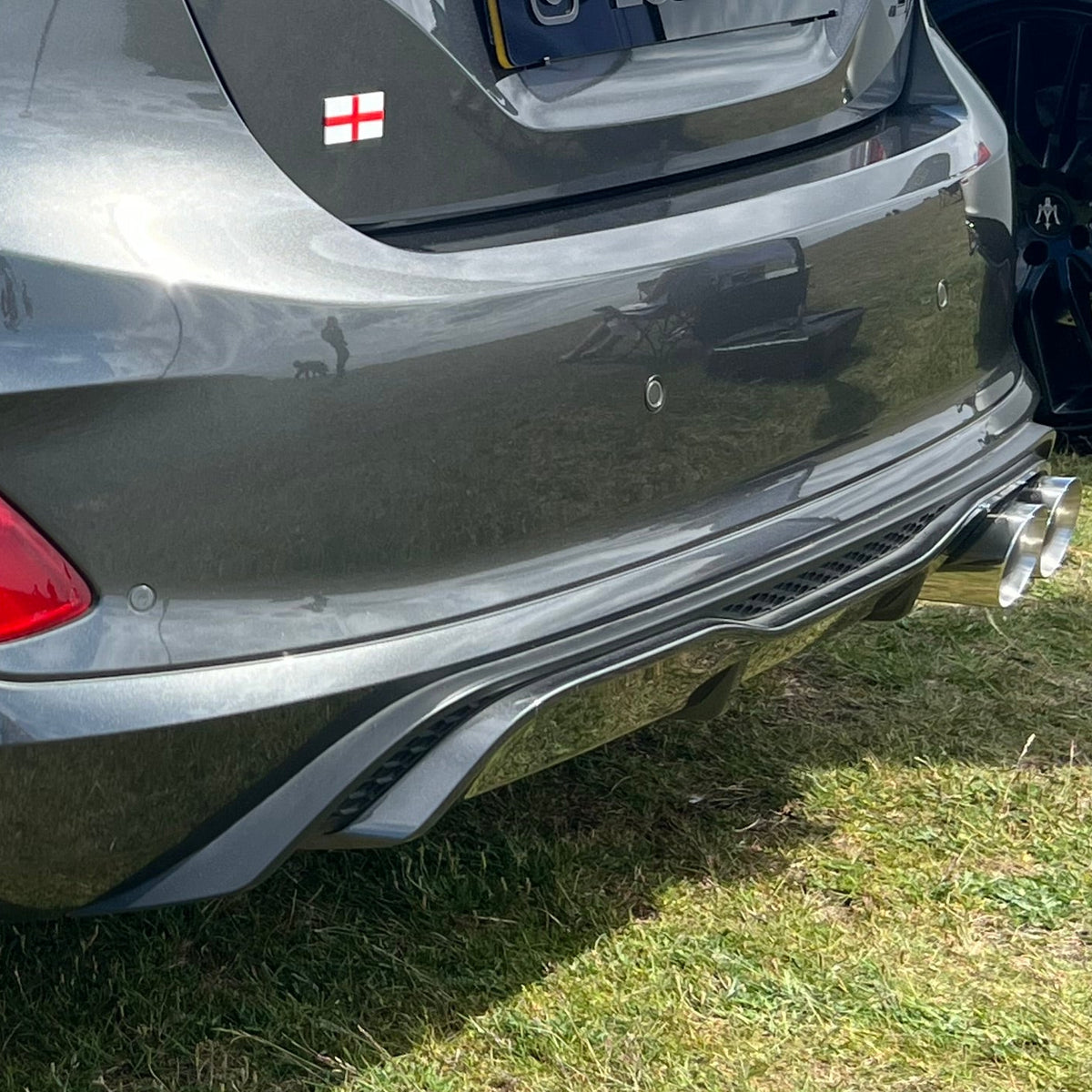 Rear Diffuser Conversion - Mk8/8.5 Fiesta ST-Line to ST - Painted Magnetic Grey