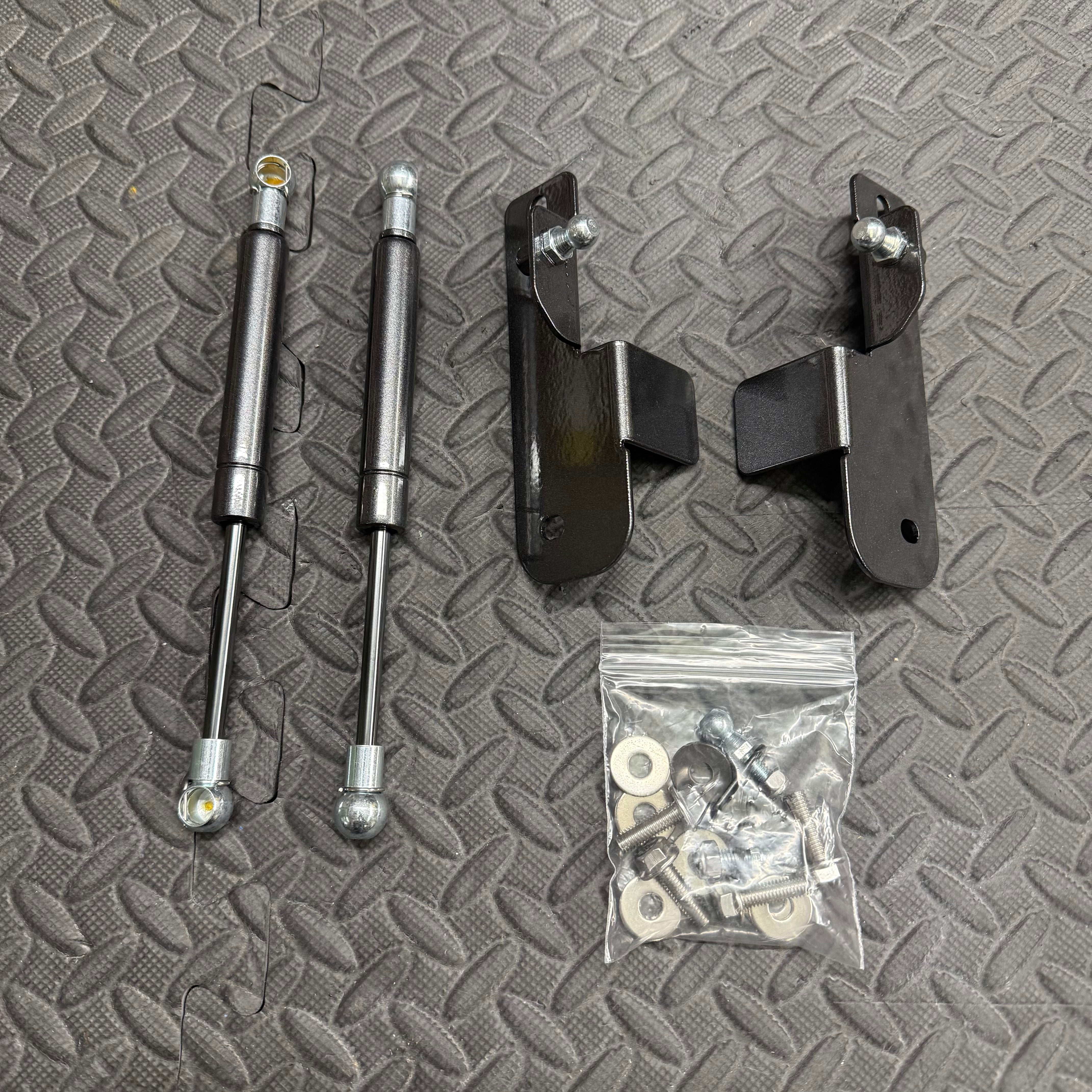 Mk8/8.5 Fiesta inc ST Gas Strut Bonnet Lifters - Painted Magnetic Grey