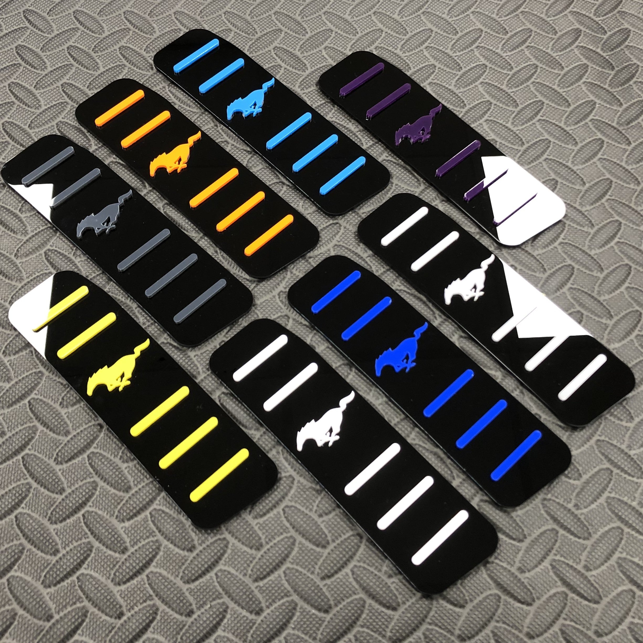 Mustang (6. Generation) Totpedal/Fußrastenplatte (4D-Acryl)