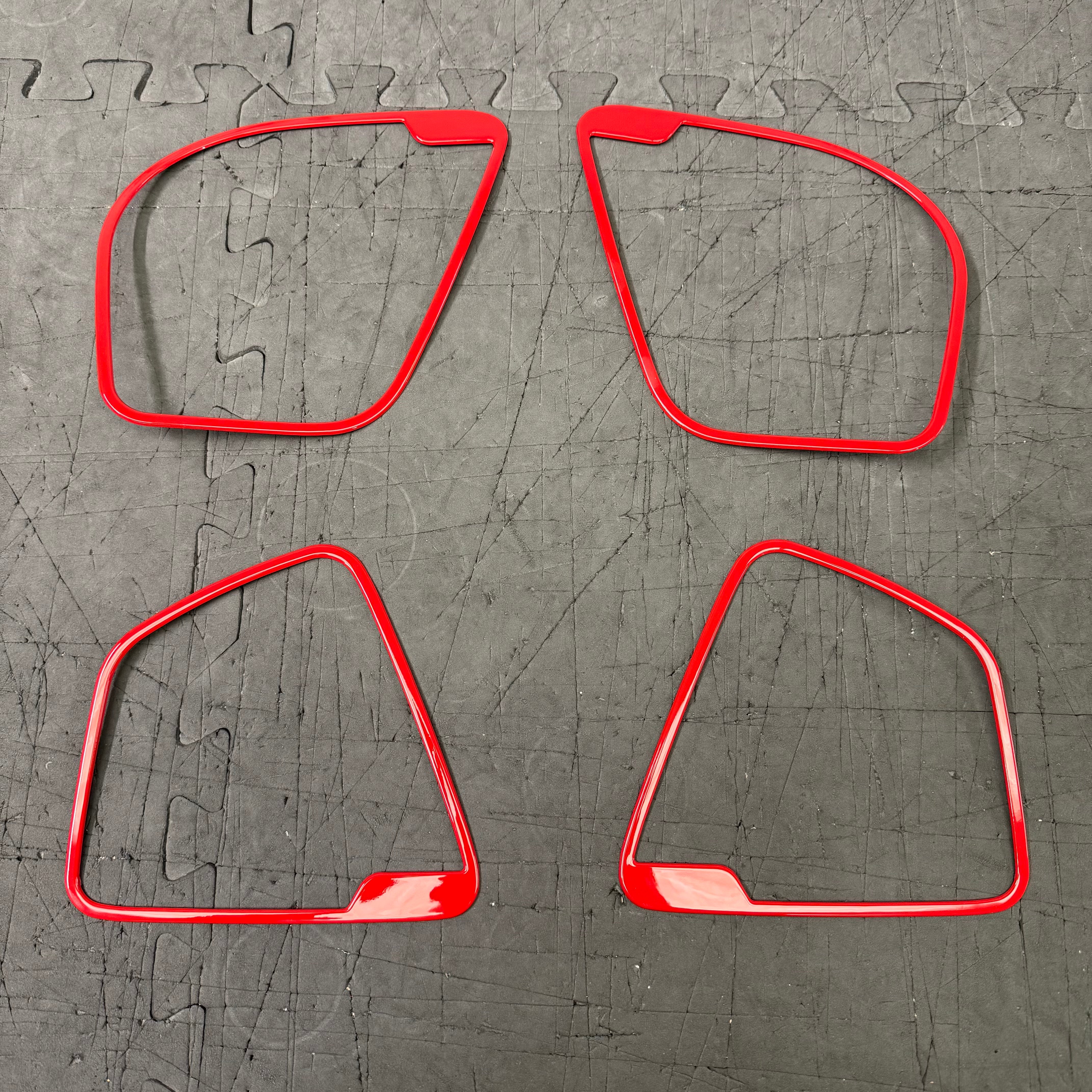 PaintModz Mk3.5 Focus Door Speaker Surrounds - Painted Race Red
