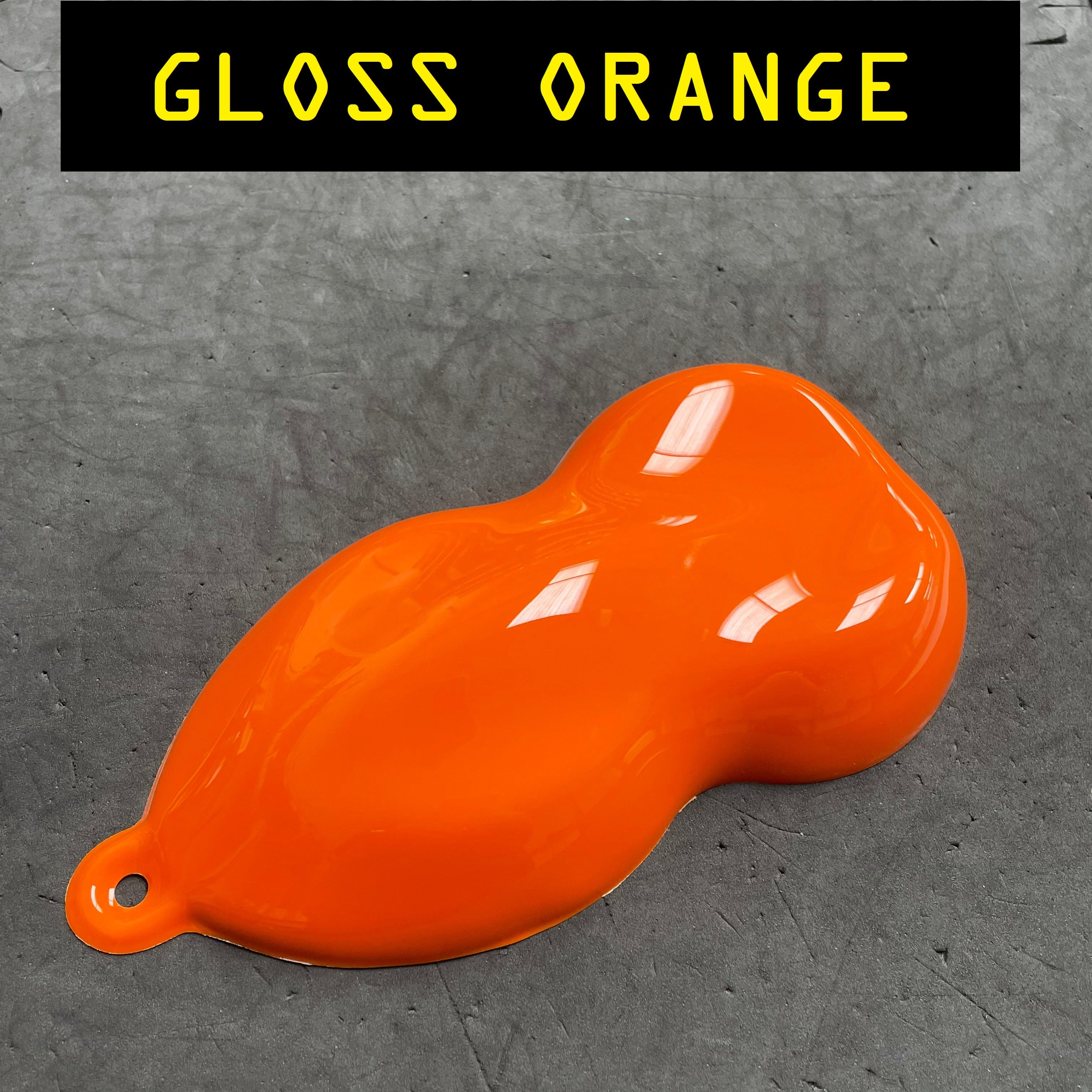 Gloss orange colour swatch