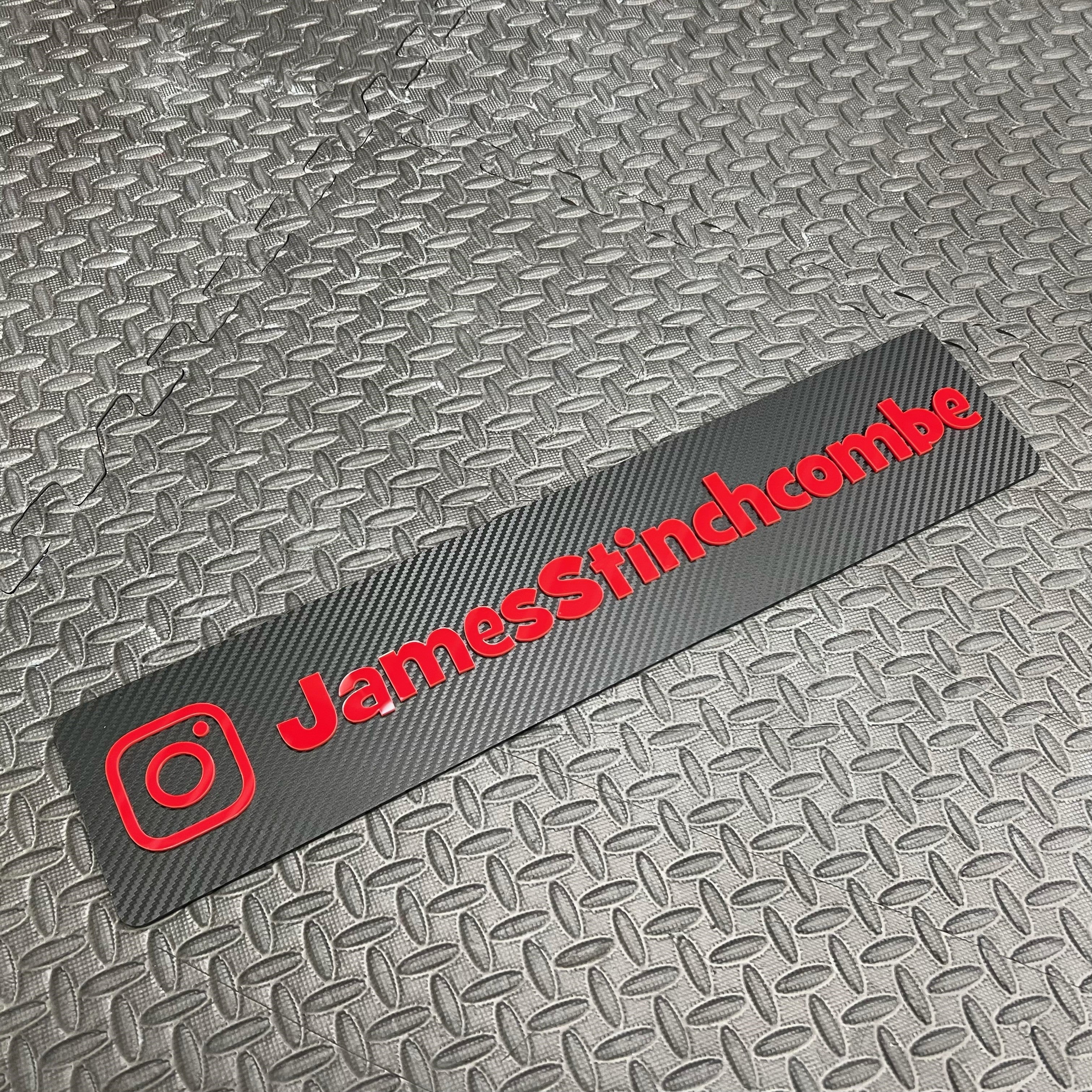 Custom Vehicle Show Plate (4D Acrylic)