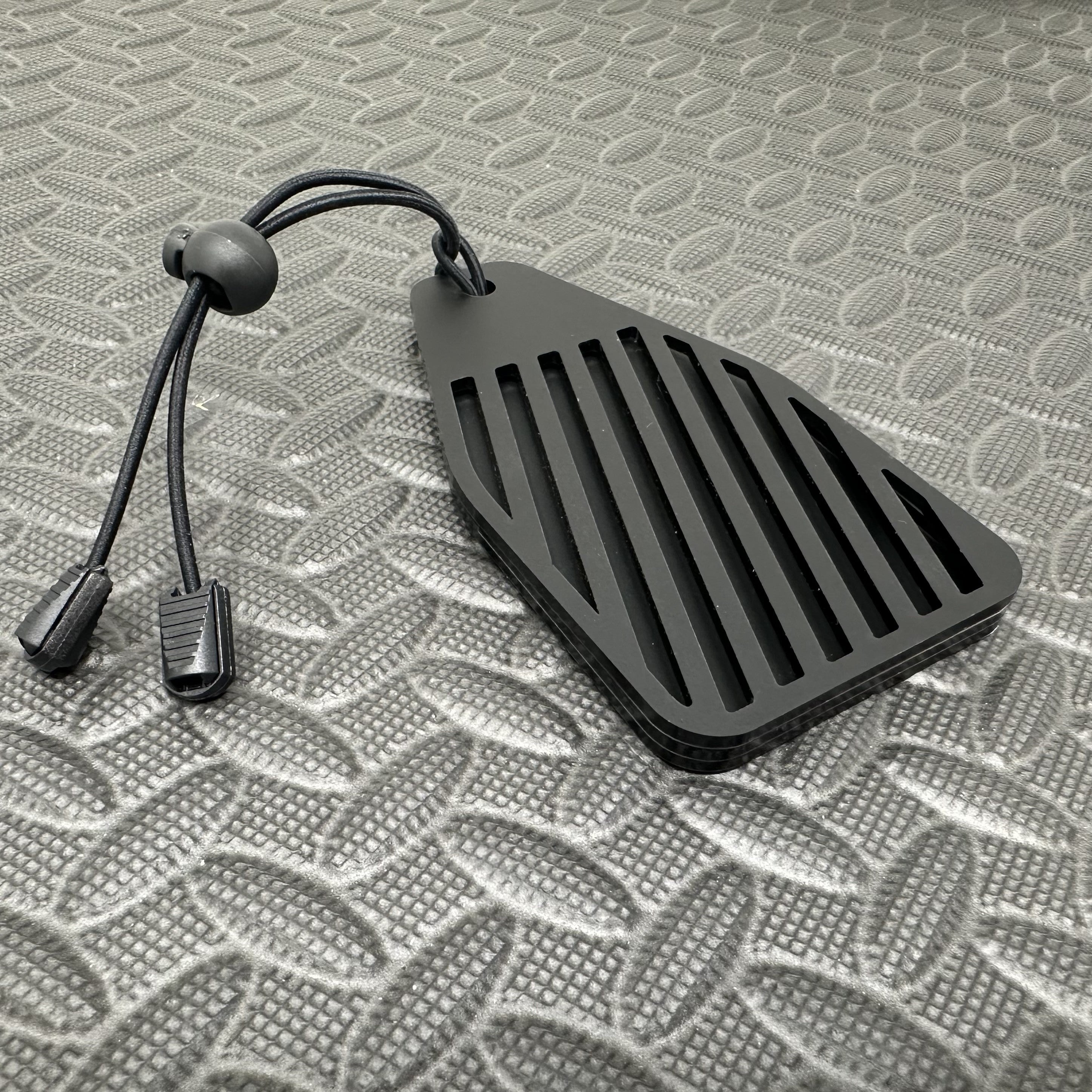 Proform Universal Air Freshener Holder- Satin Slash Pattern With Black Detail