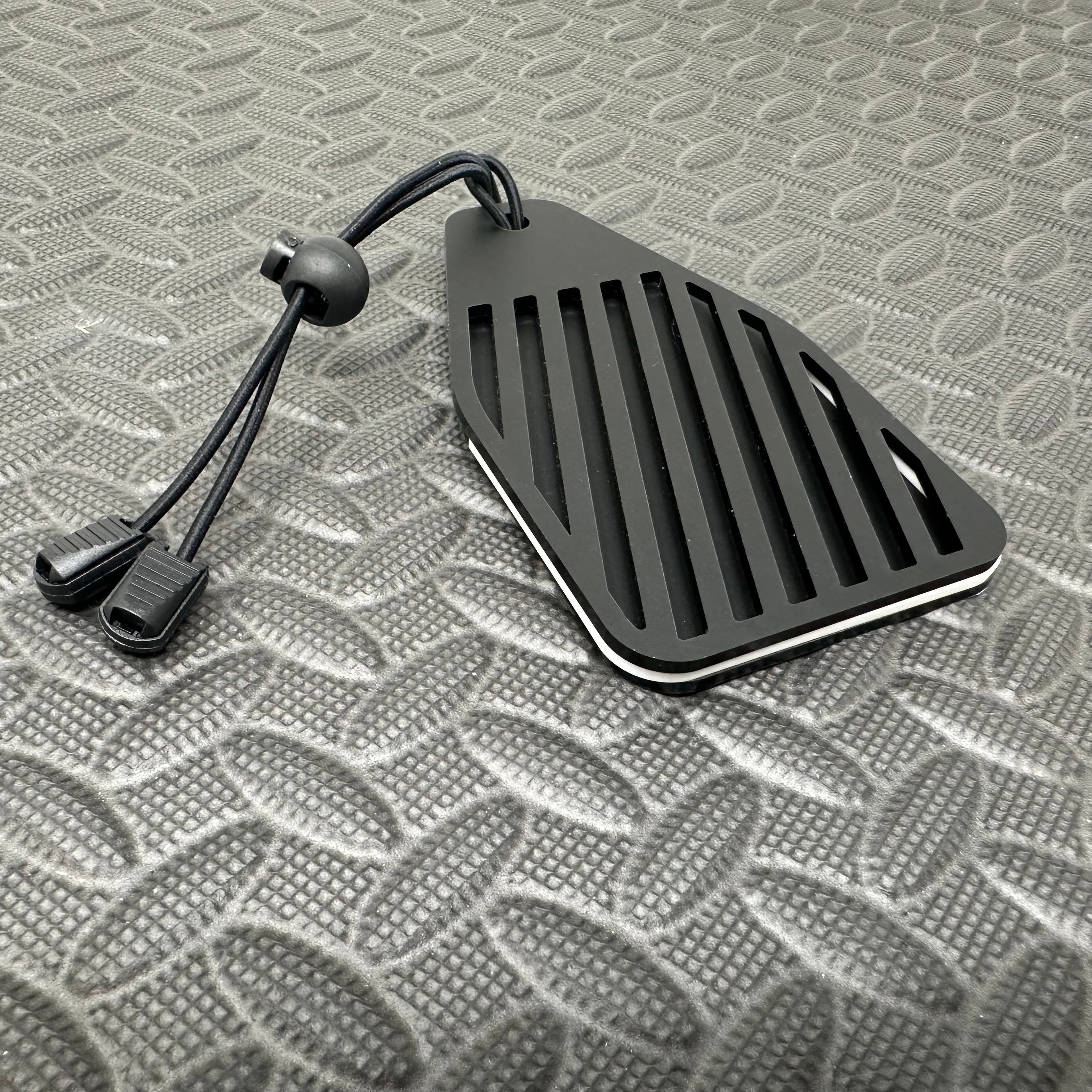 Proform Universal Air Freshener Holder- Satin Slash Pattern With White Detail