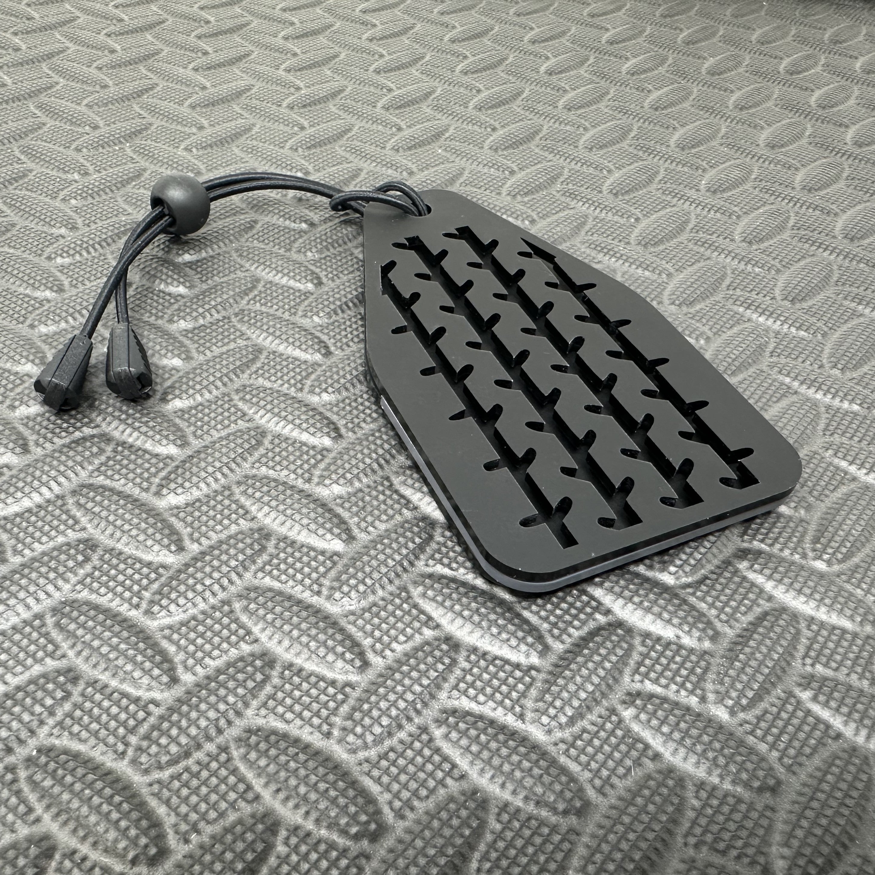 Proform Universal Air Freshener Holder- Satin Tread Pattern With Dark Grey Detail
