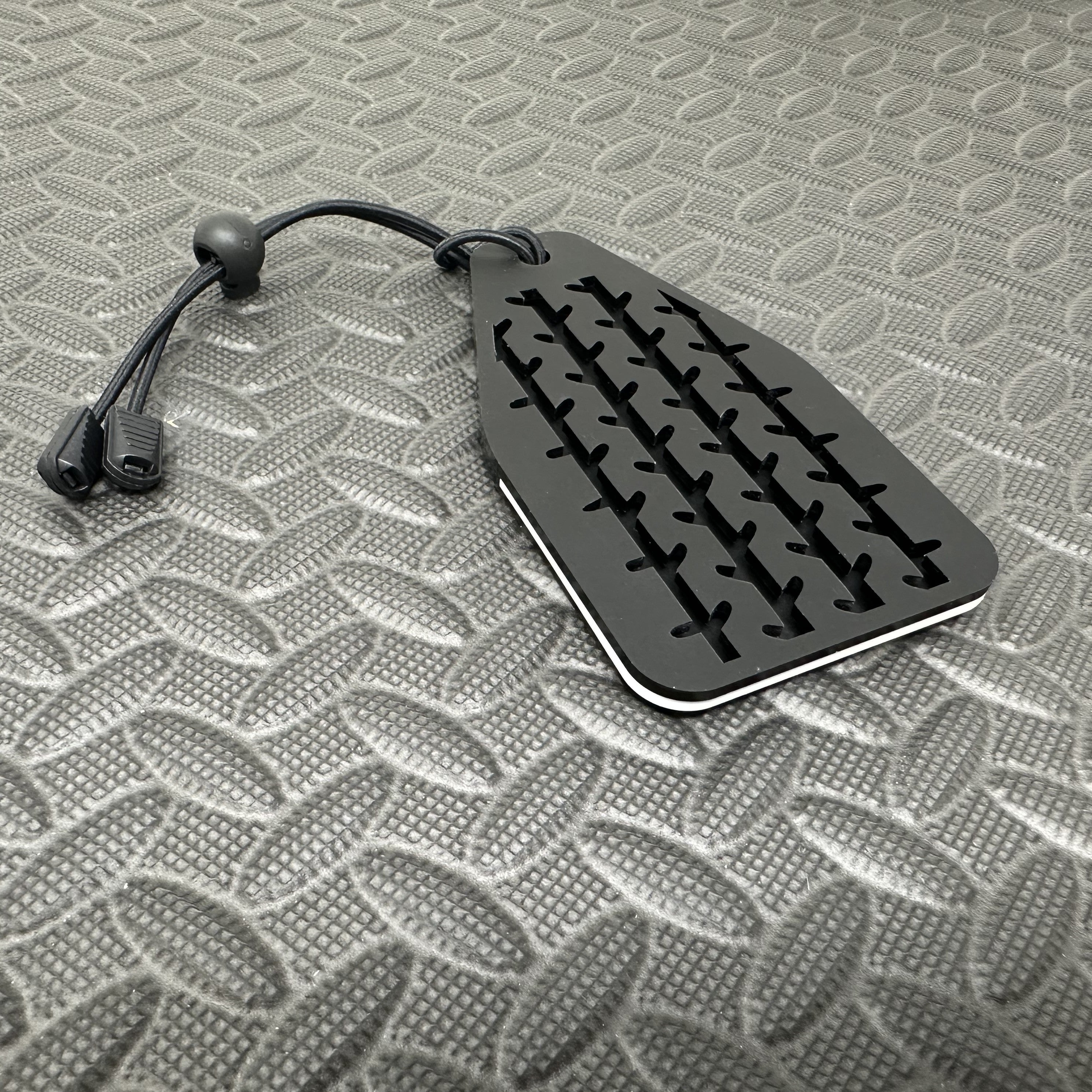 Proform Universal Air Freshener Holder- Satin Tread Pattern With White Detail