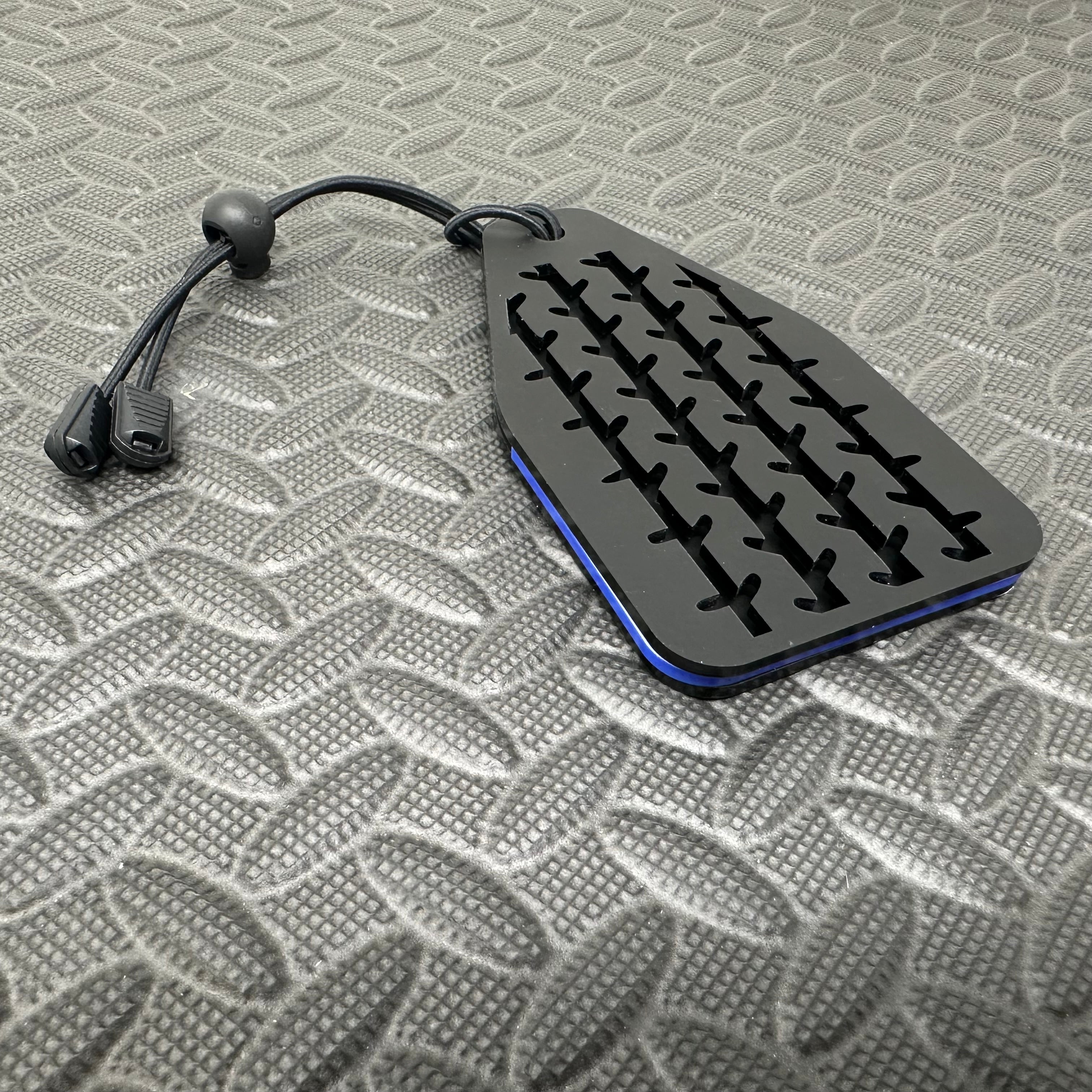 Proform Universal Air Freshener Holder- Satin Tread Pattern With Medium Blue Detail
