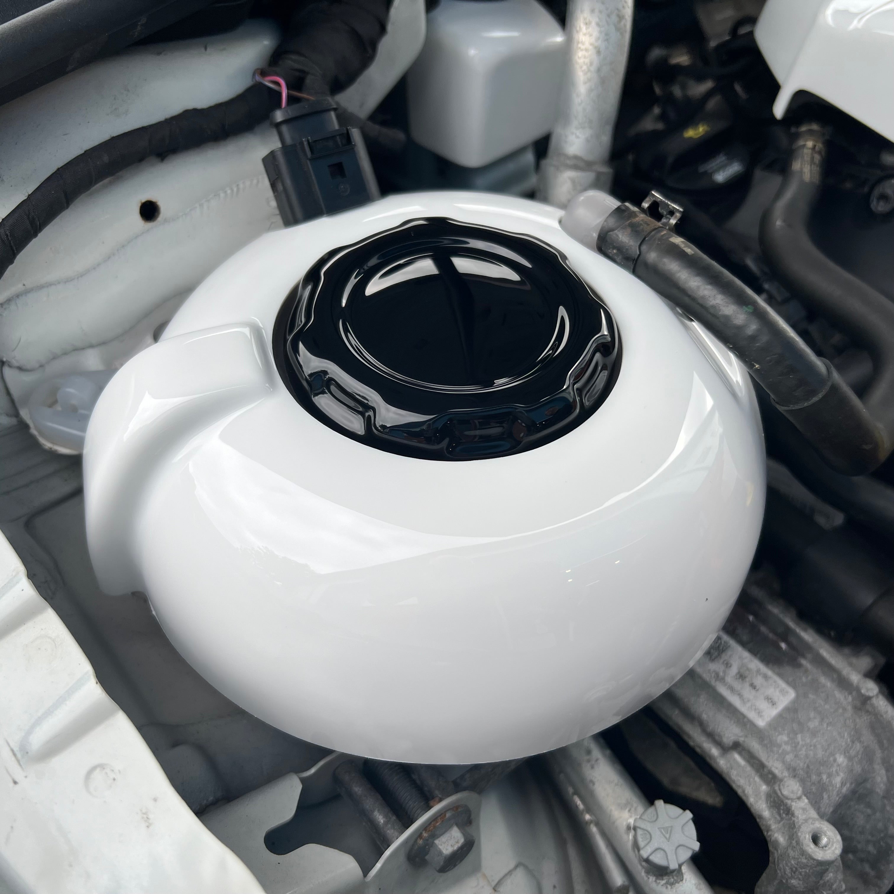 Proform VAG Coolant Tank Cover - Gloss White Plastic