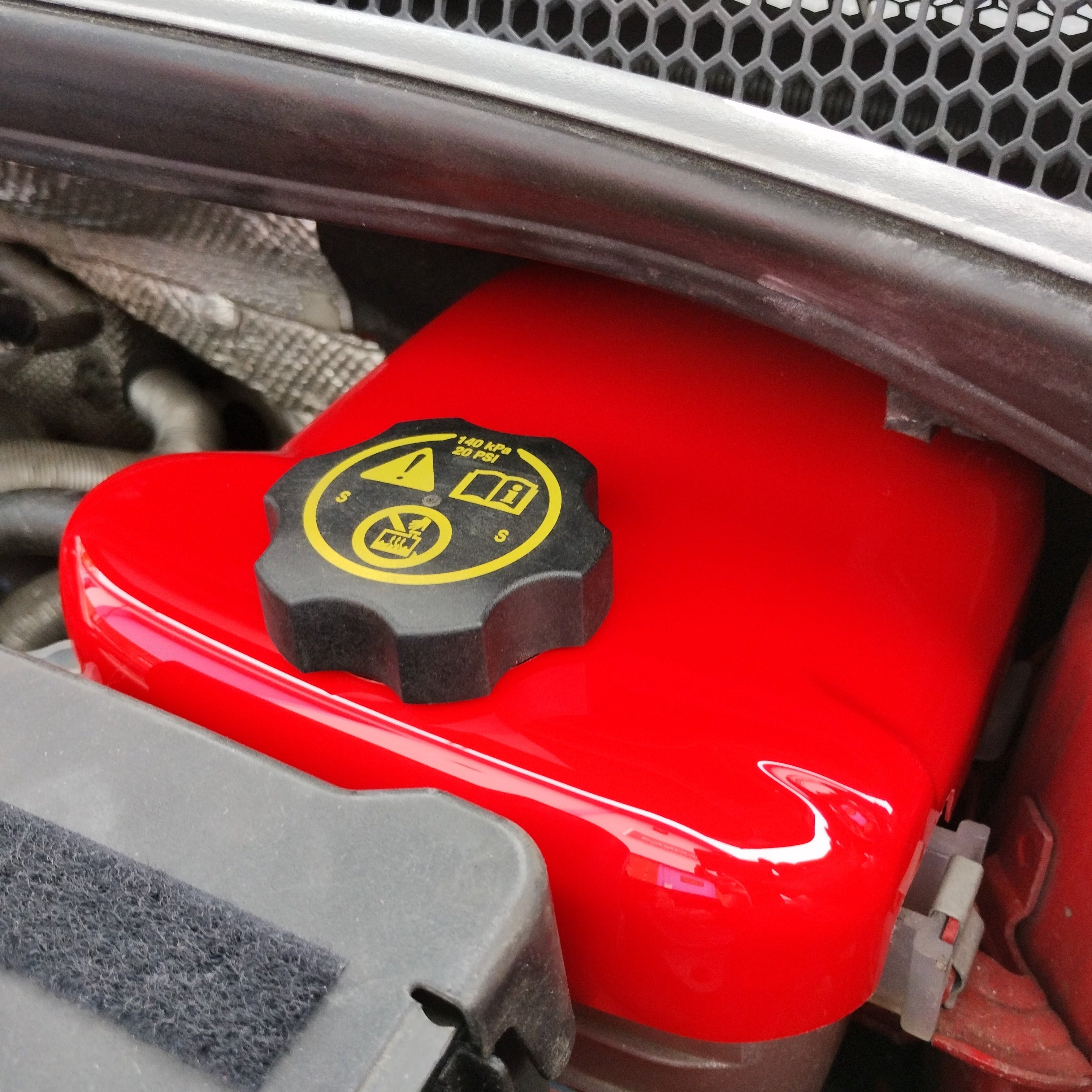 Proform Coolant Tank Cover - Vauxhall / Opel Astra J VXR - Gloss Red Plastic