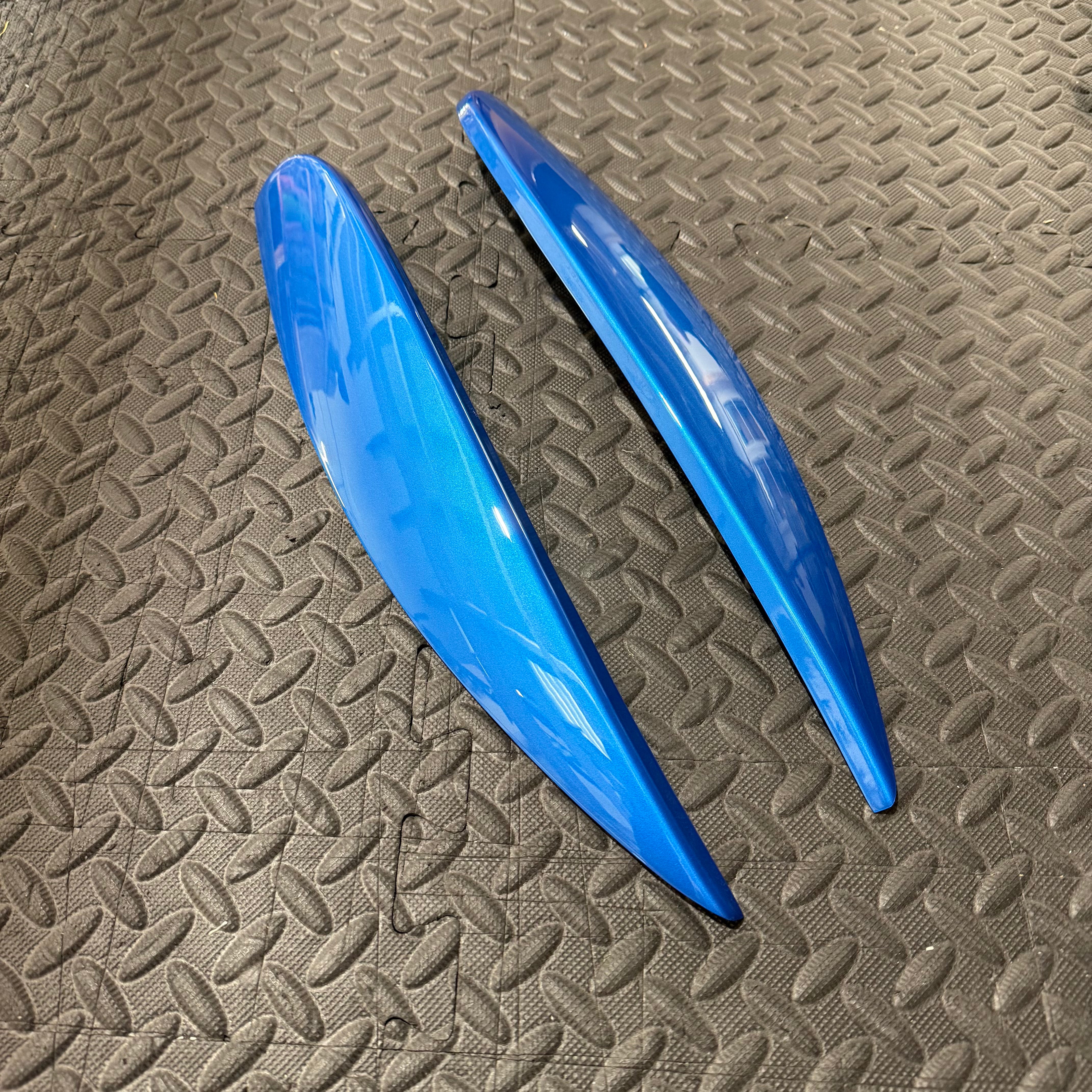 CMS Headlight Eyebrows - Vauxhall / Opel Corsa D inc VXR - Painted Arden Blue