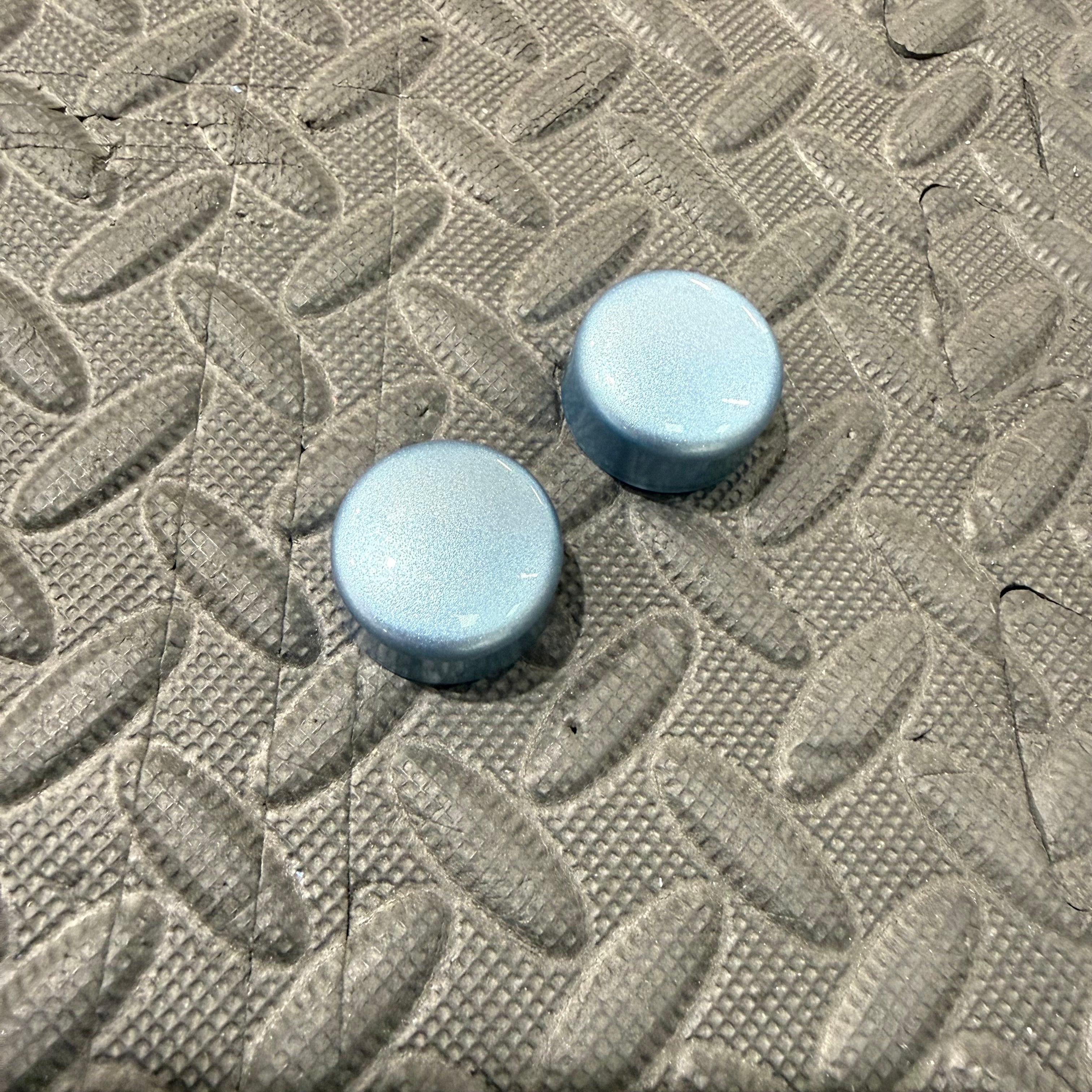 Proform Wiper Arm Bolt Rubber Covers - Painted Arctic Blue