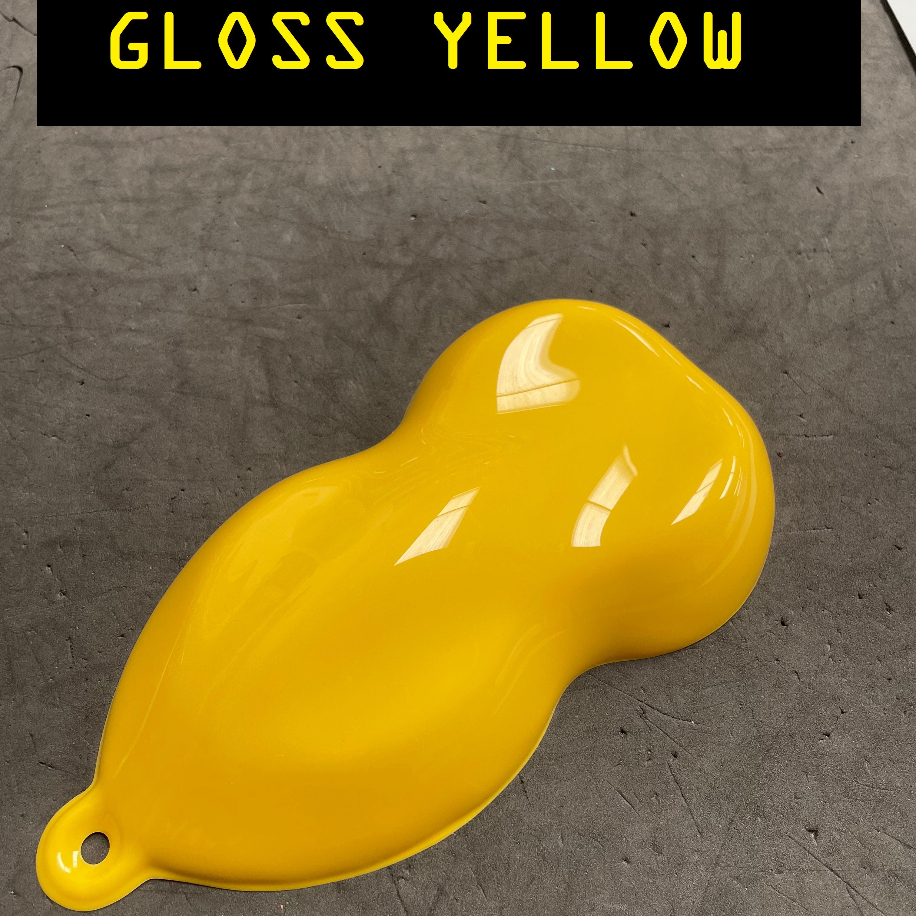 Gloss yellow colour swatch