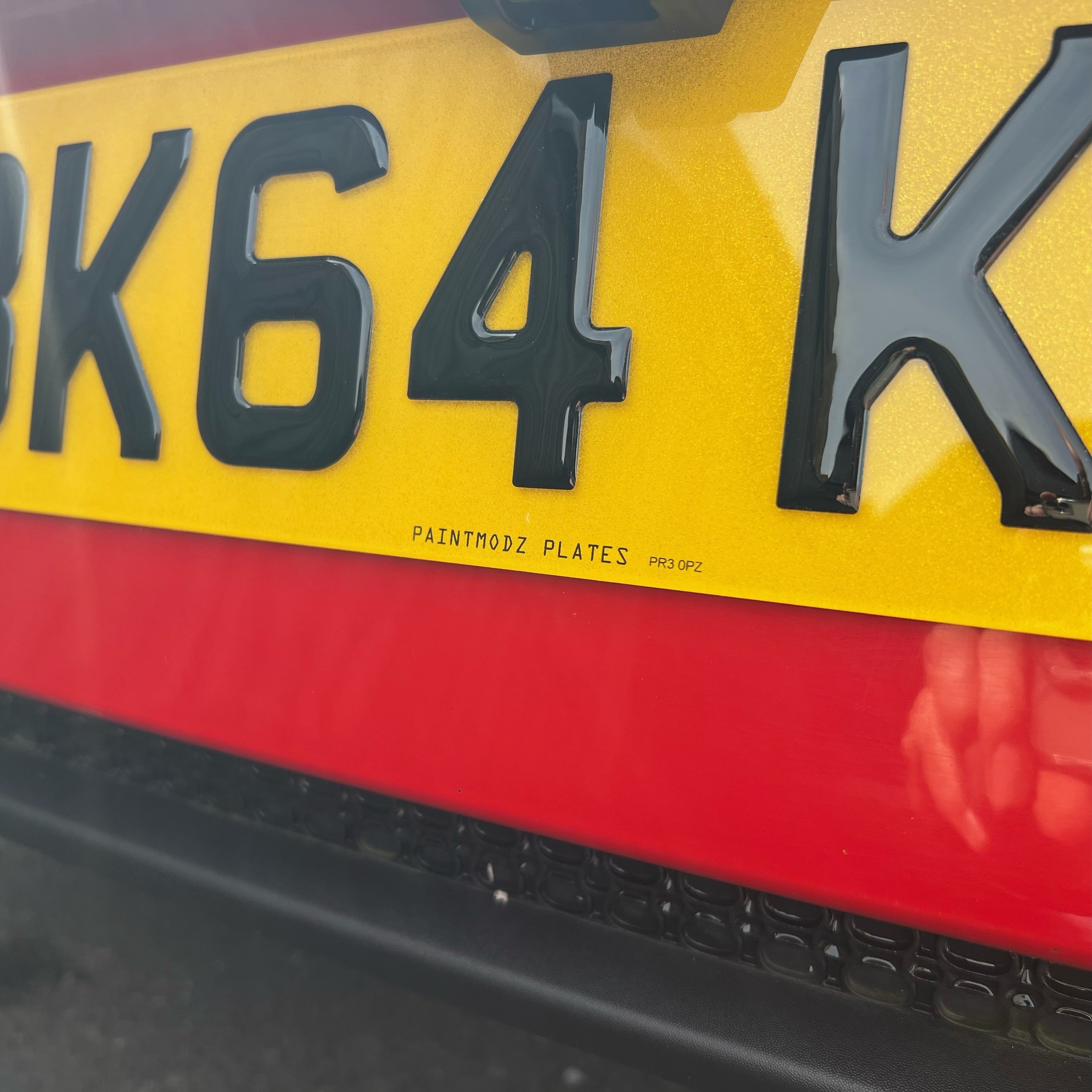 Number Plates 3D Gel - Road Legal