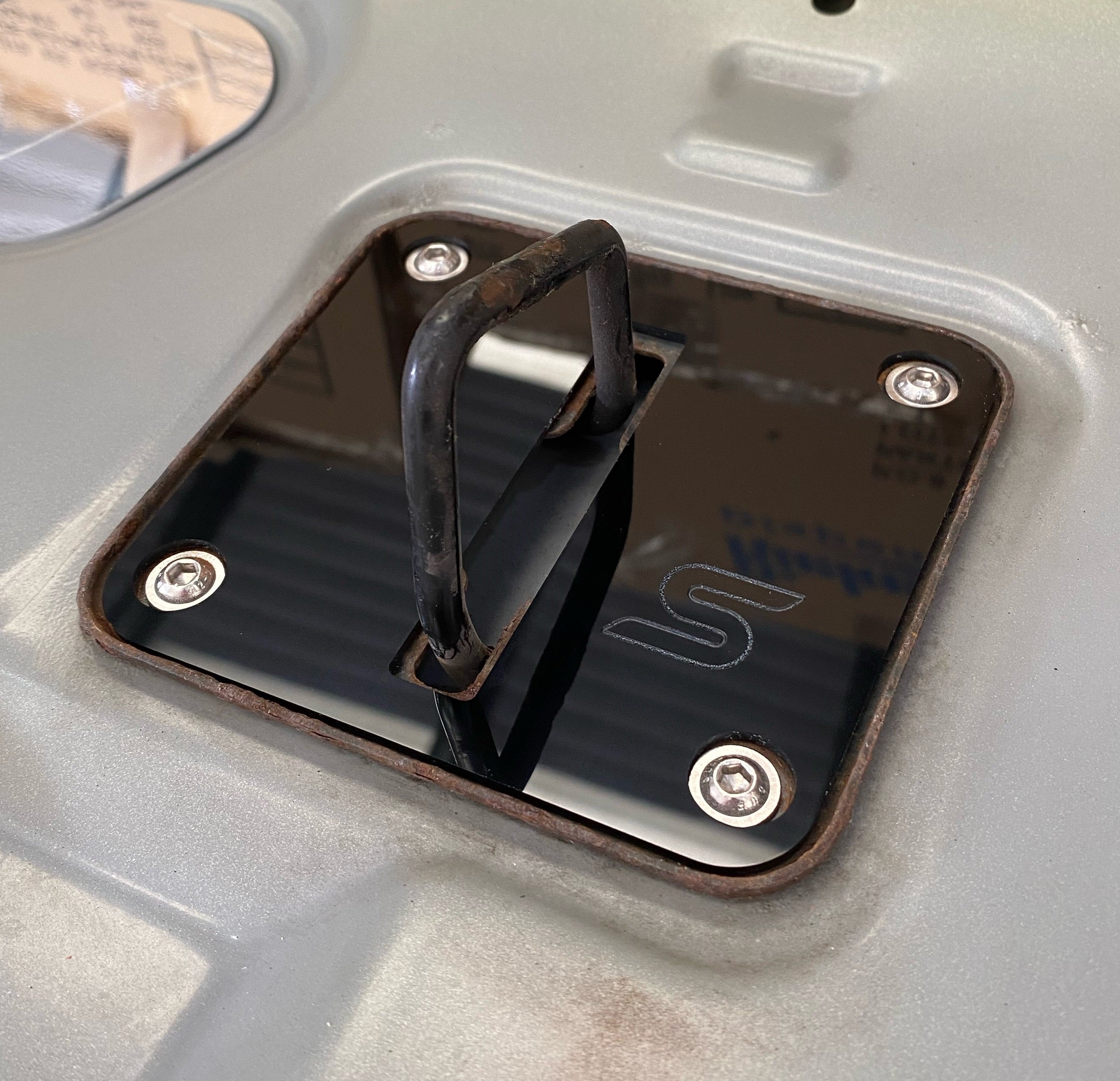 Proform Engraved Upper Bonnet Catch Plate Mk6 Fiesta