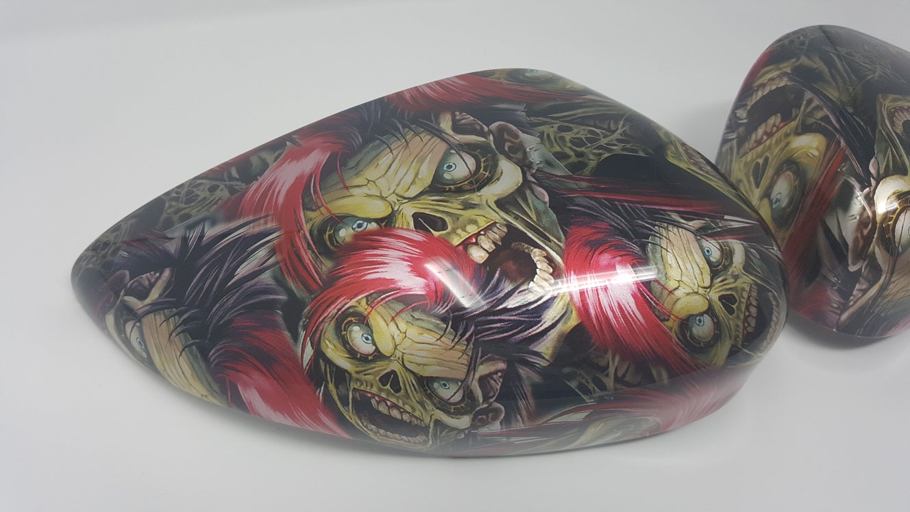 Coques de rétroviseurs (paire - Designs Hydrodip) - Ford Fiesta Mk7/7.5