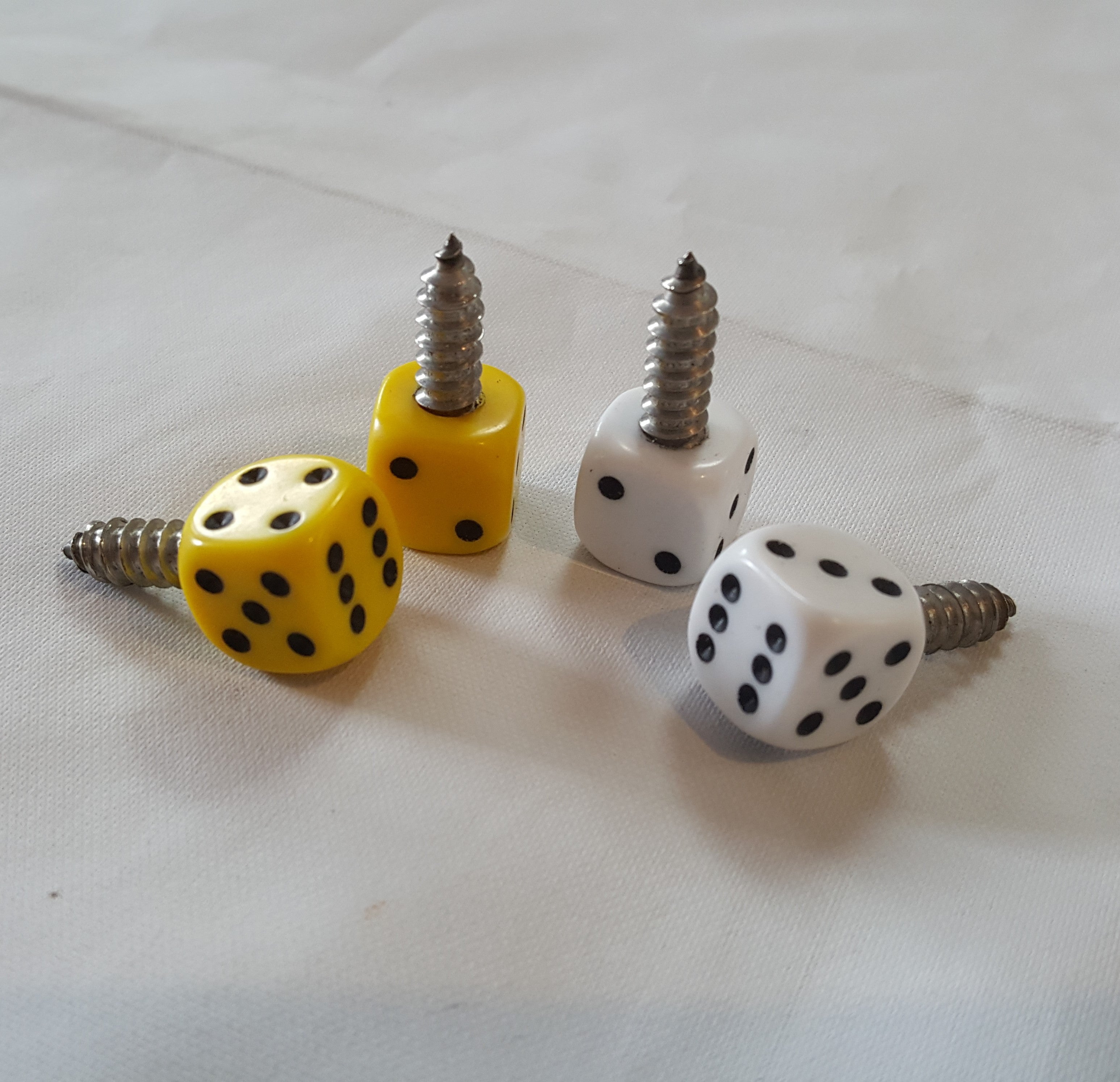 Number Plate Dice Screws