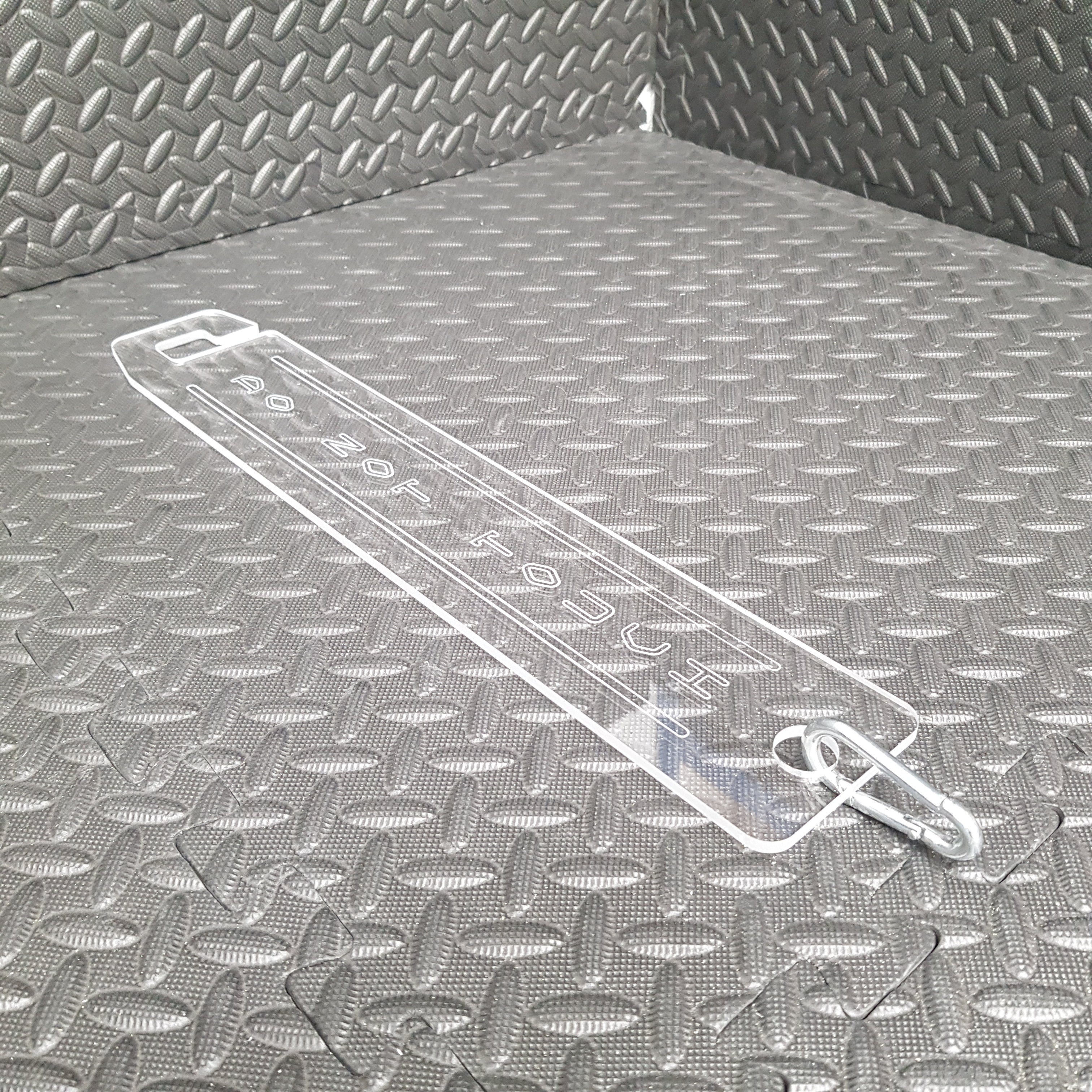 Clear Do Not Touch Car Bonnet Prop