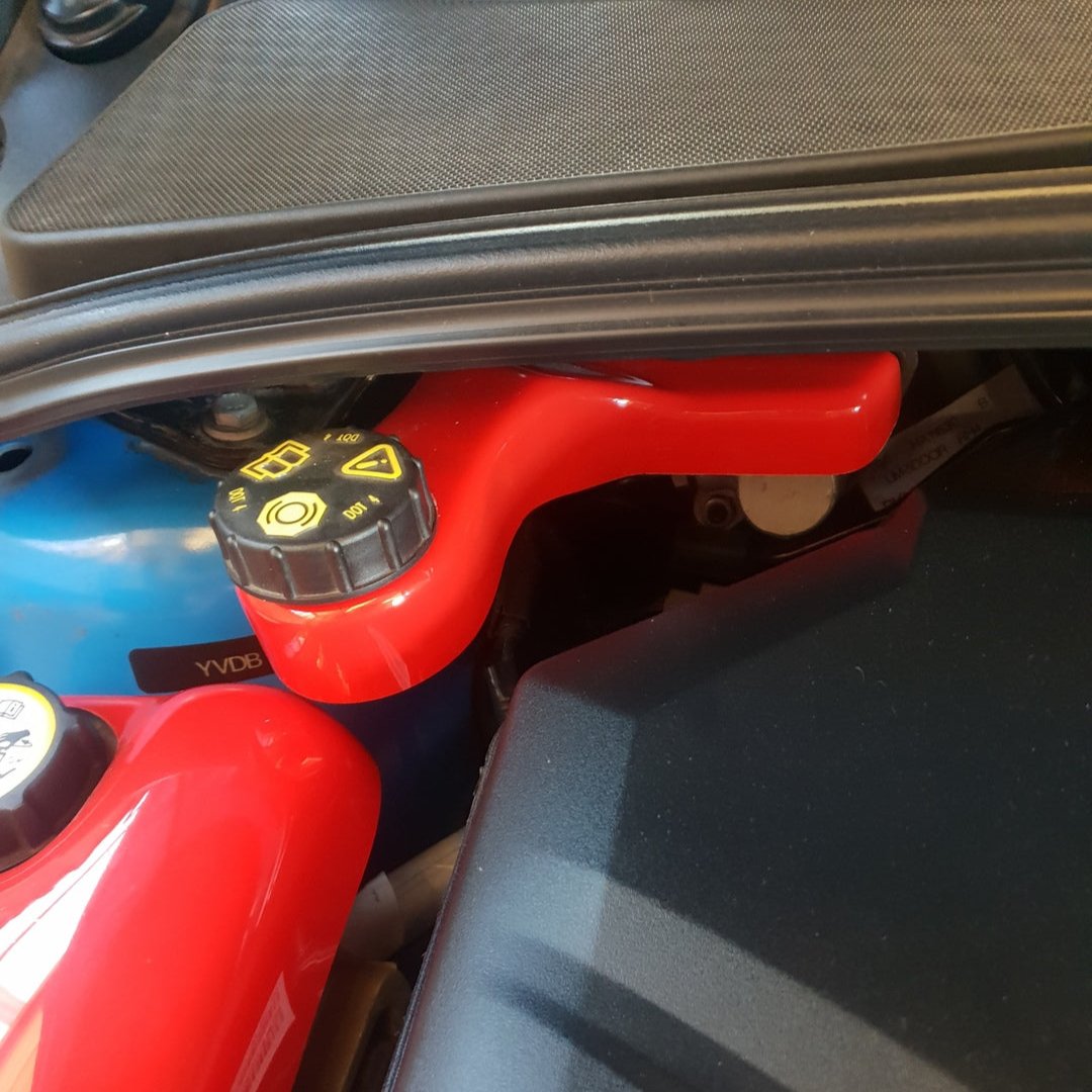 Proform Brake Reservoir Cover - Mk3/3.5 Focus - Right Hand Drive - Gloss Red Plastic