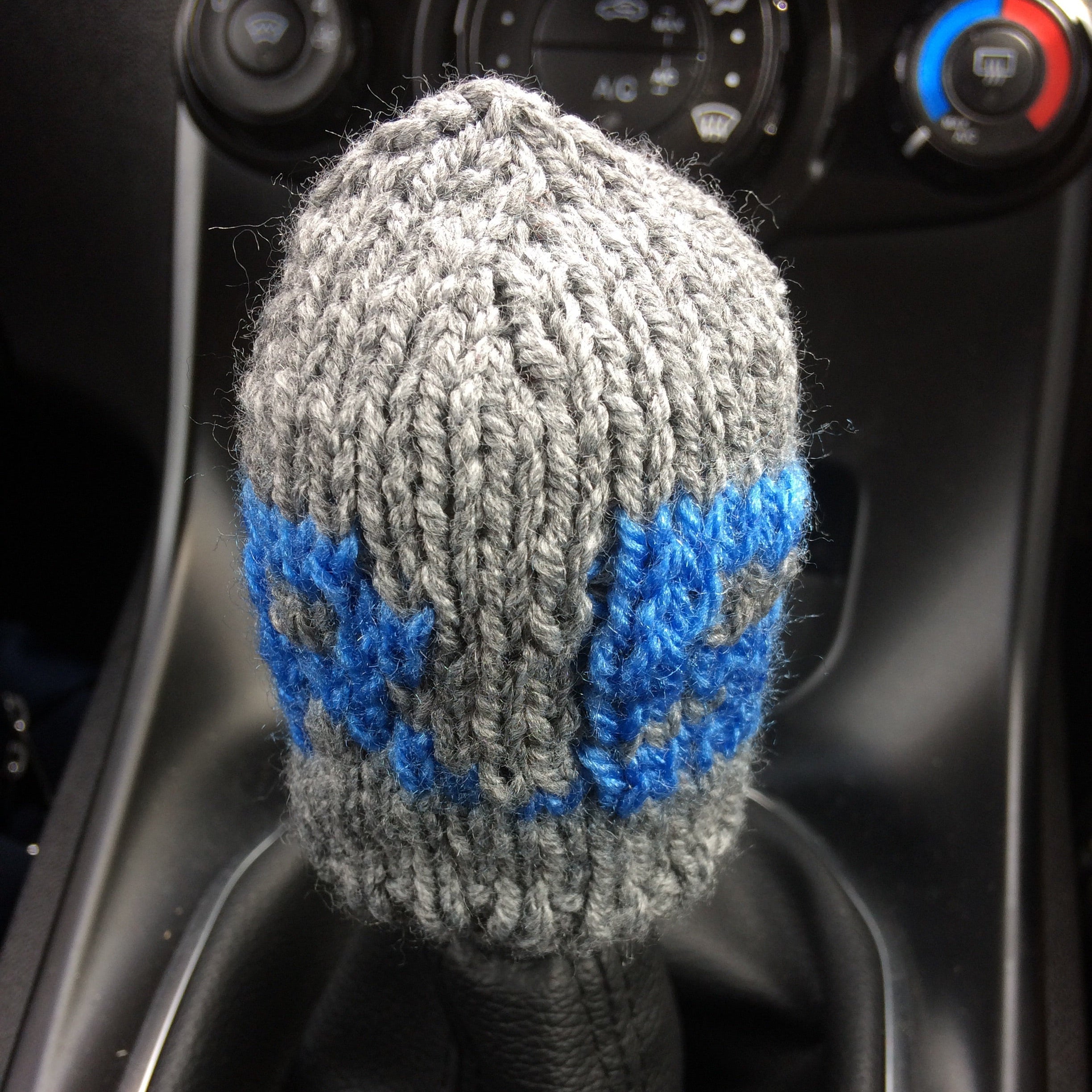 Proform Ford Focus / Renault Clio RS Gear Knob Cosie - Grey/Light Blue