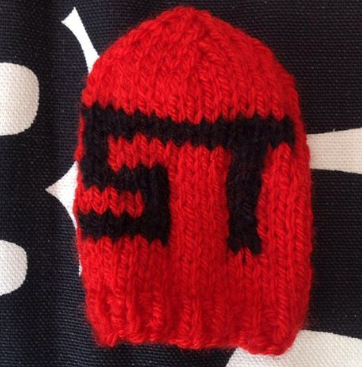 Gear Knob Cosie - Red With Black ST Detail