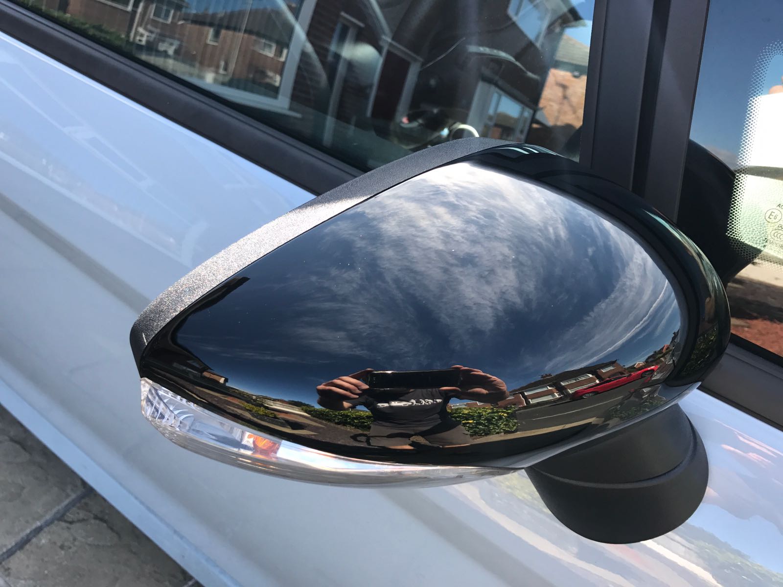 Ford fiesta wing mirror store cover replacement blue