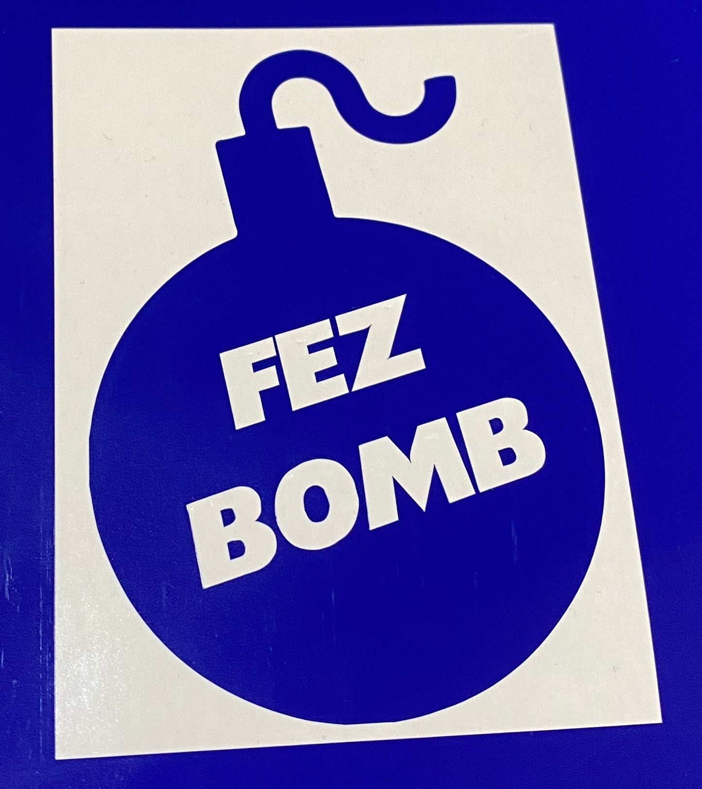 Autocollant en vinyle Fez Bomb