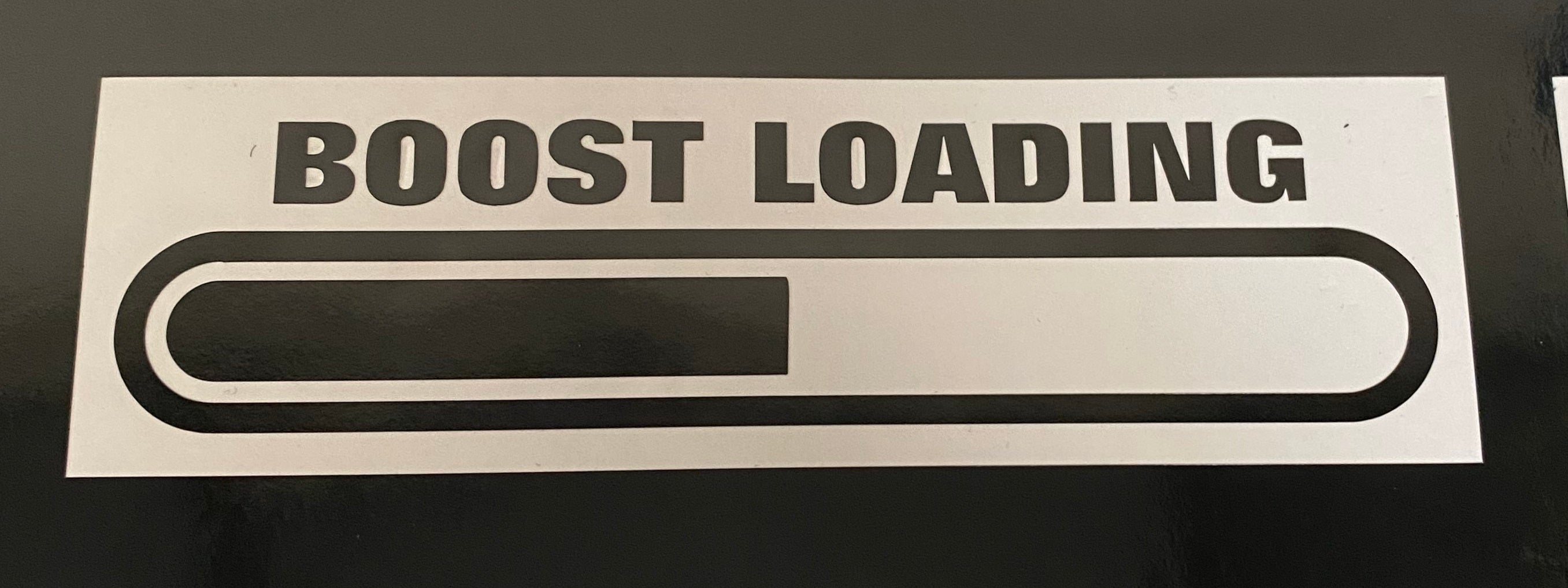 Autocollant en vinyle Boost Loading