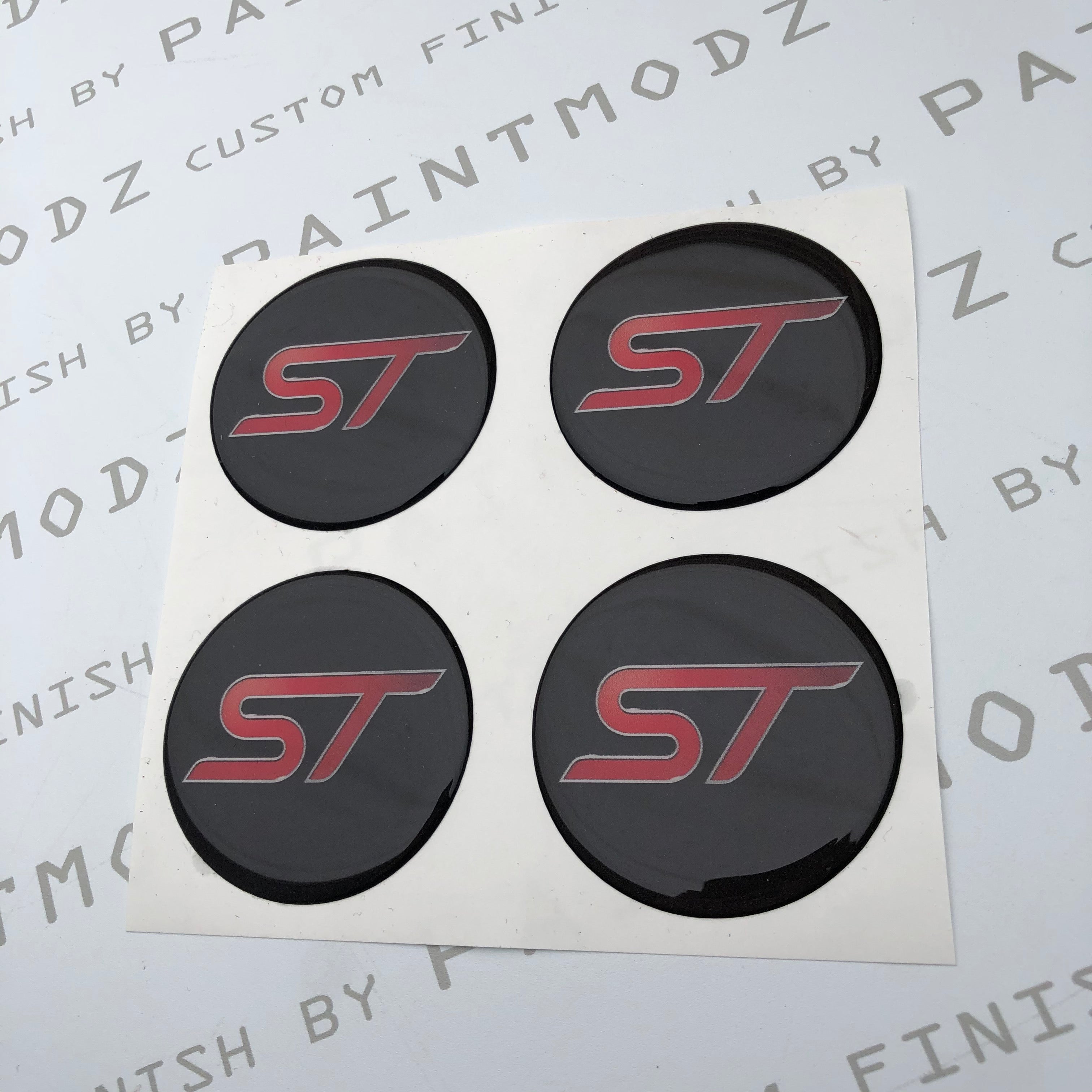 Wheel Centre Cap Gel Overlays for 55mm Centre Caps (Set of Four)