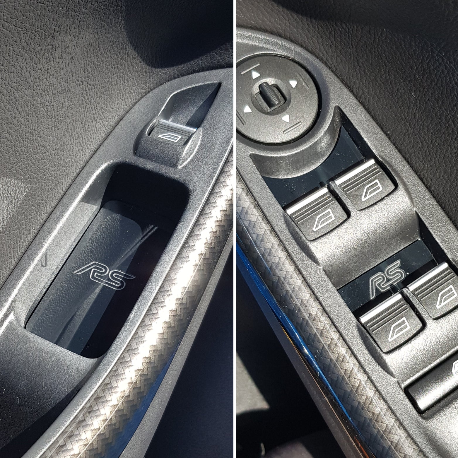 Mk3/3.5 Focus RS / ST Door Handle Inserts (Engraved)